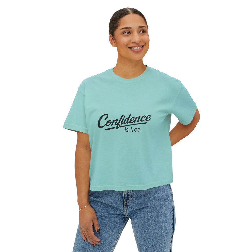 Confidence is free - Women's Boxy Tee V10