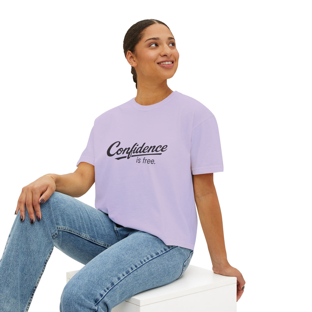 Confidence is free - Women's Boxy Tee V10