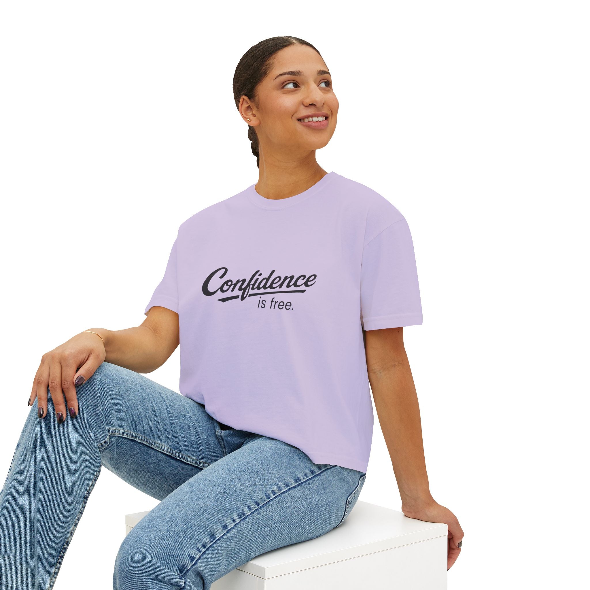 Confidence is free - Women's Boxy Tee V10