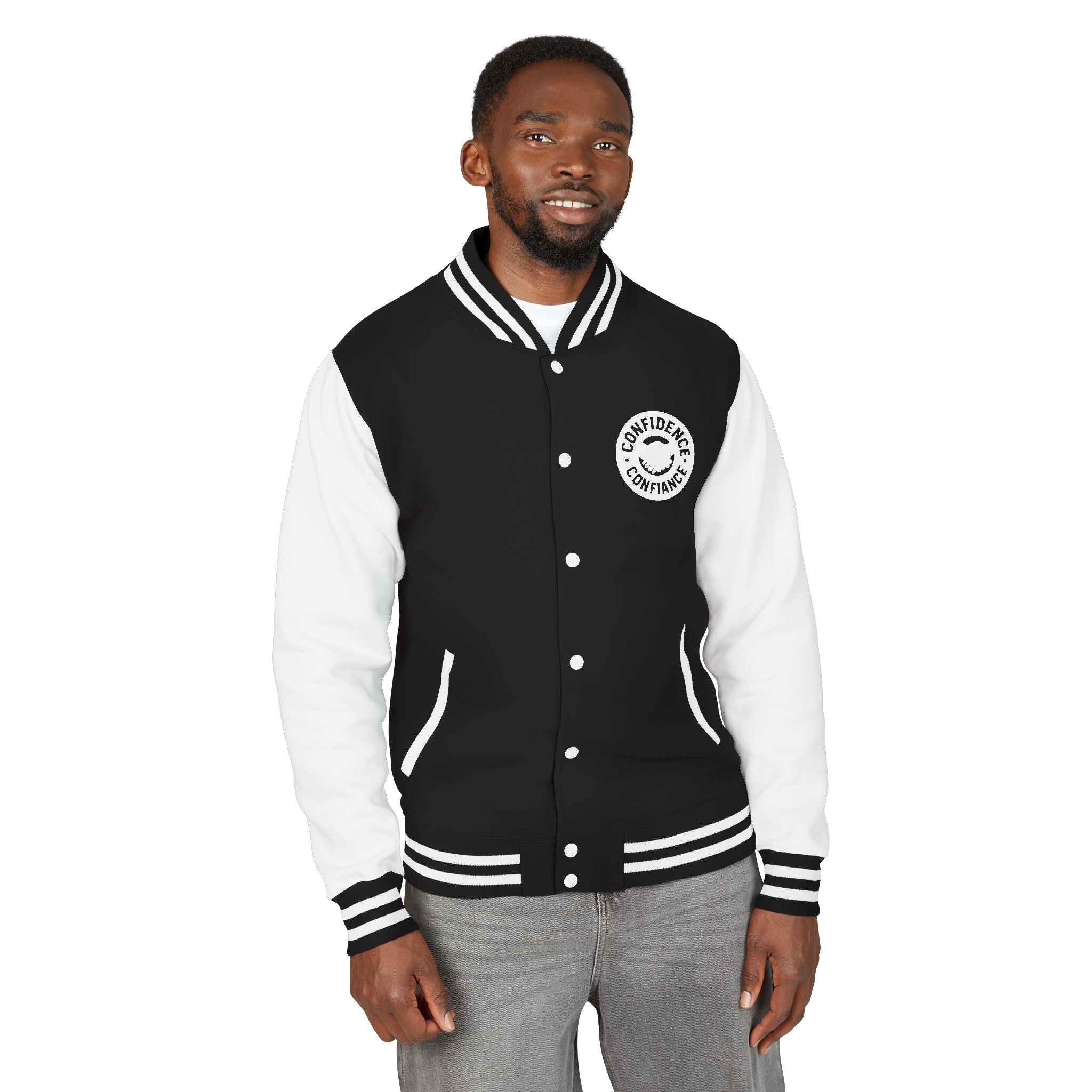 Confidence is Free – Letterman Jacket | Timeless Varsity Style V02