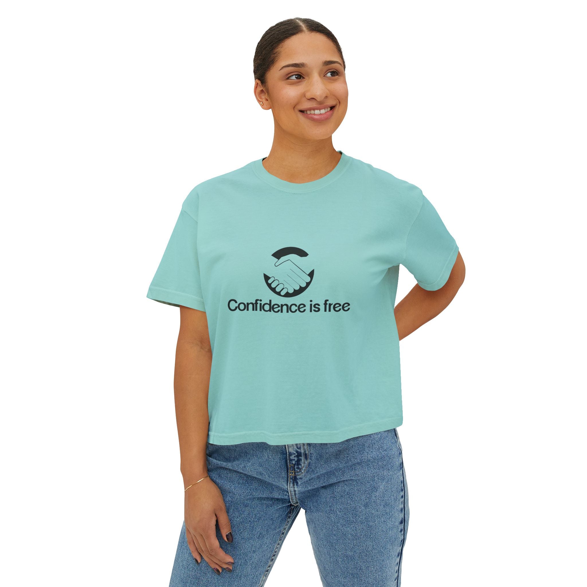 Confidence is free - Women's Boxy Tee V20