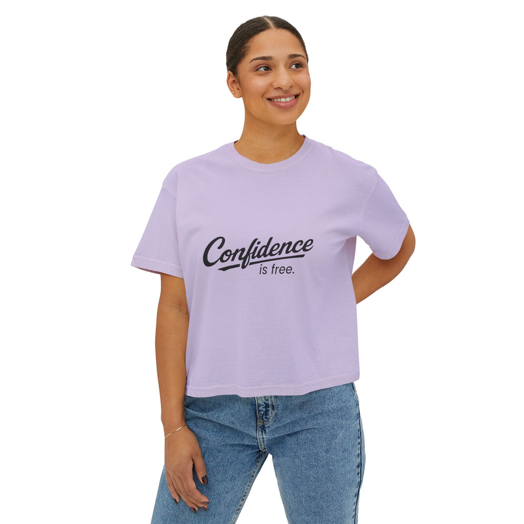 Confidence is free - Women's Boxy Tee V10
