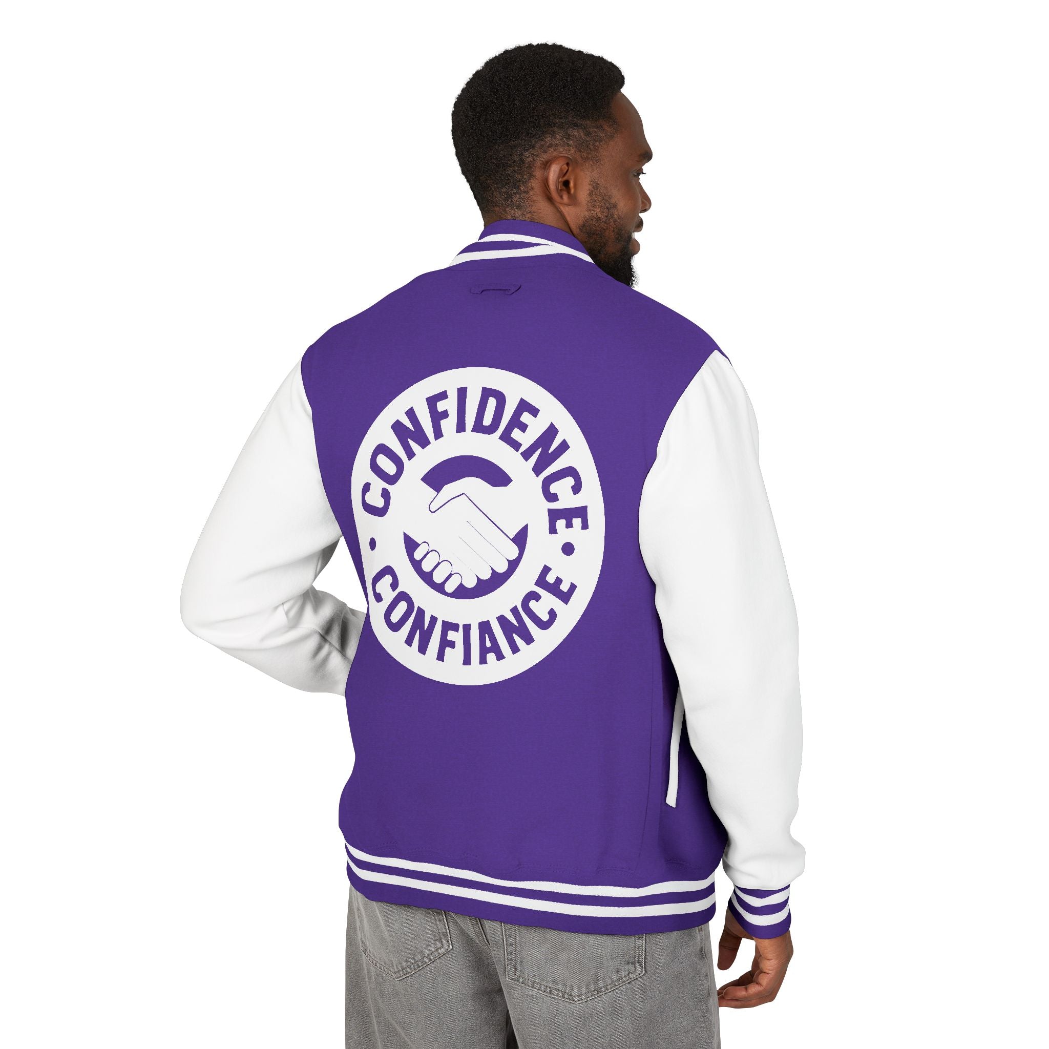 Confidence is Free – Letterman Jacket | Timeless Varsity Style V02