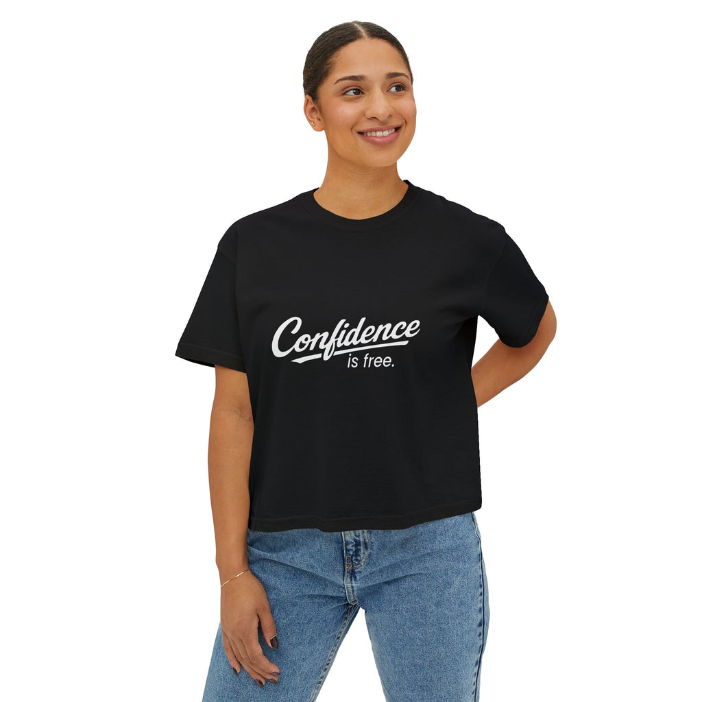 Confidence is free - Women's Boxy Tee V10