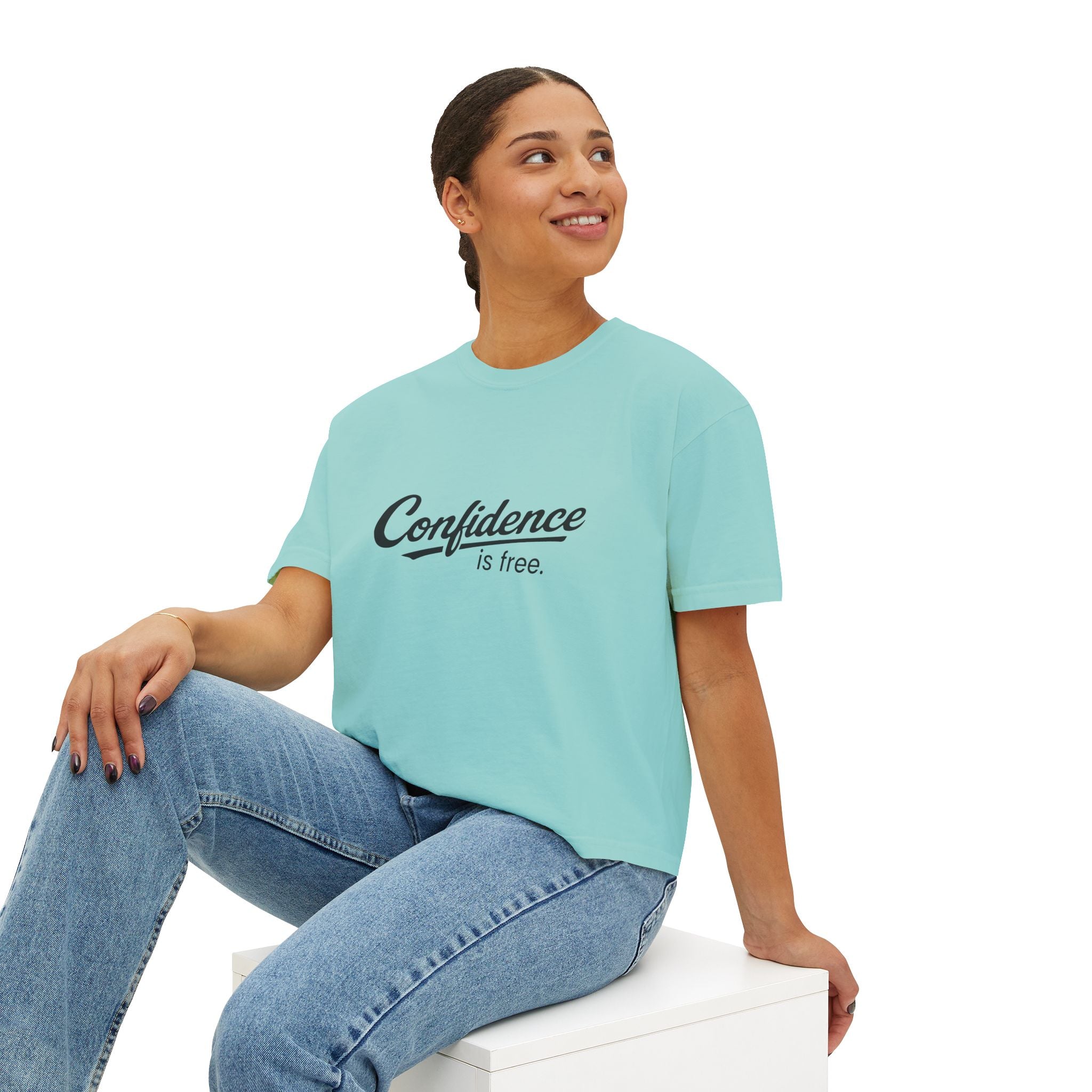 Confidence is free - Women's Boxy Tee V10