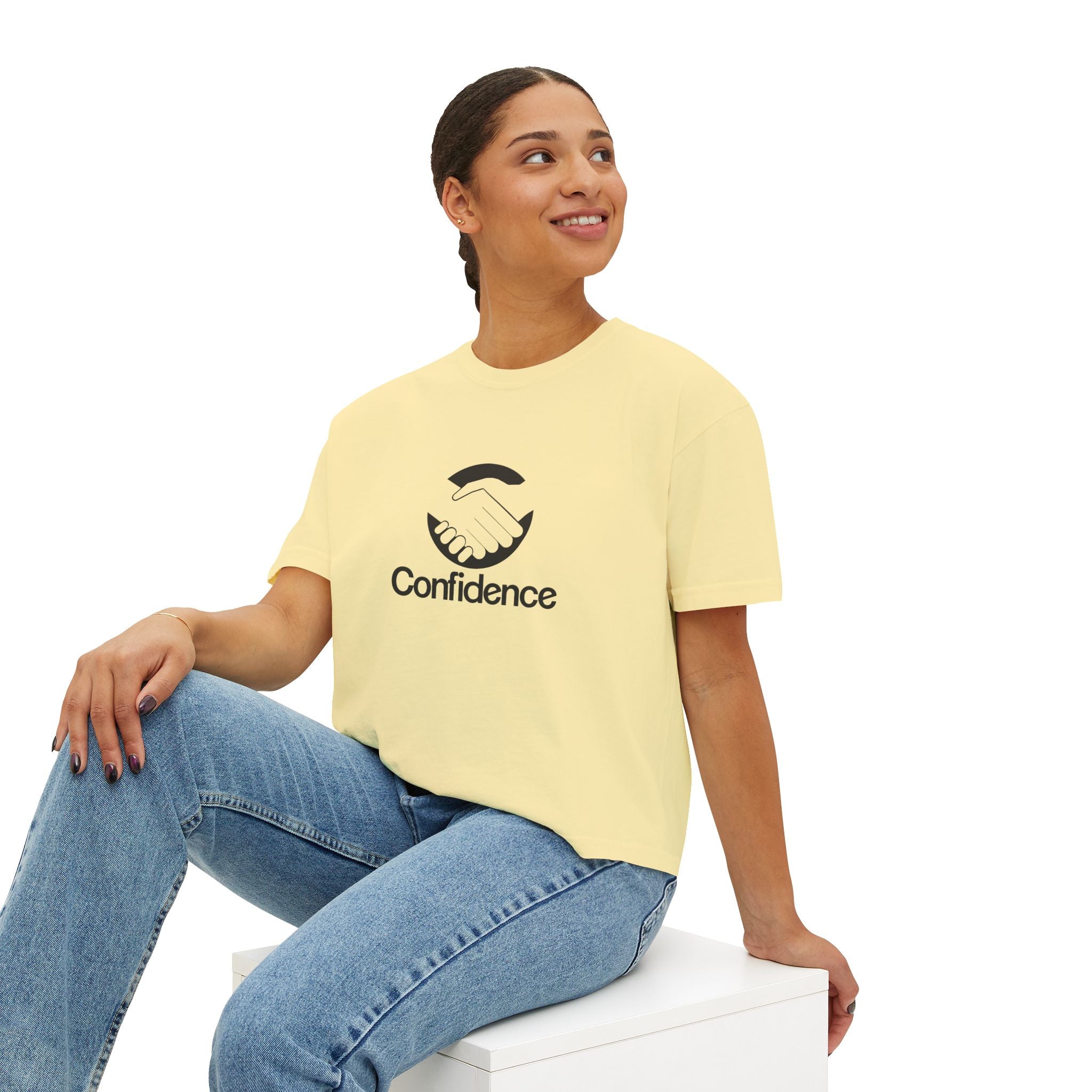 Confidence is free - Women's Boxy Tee V2