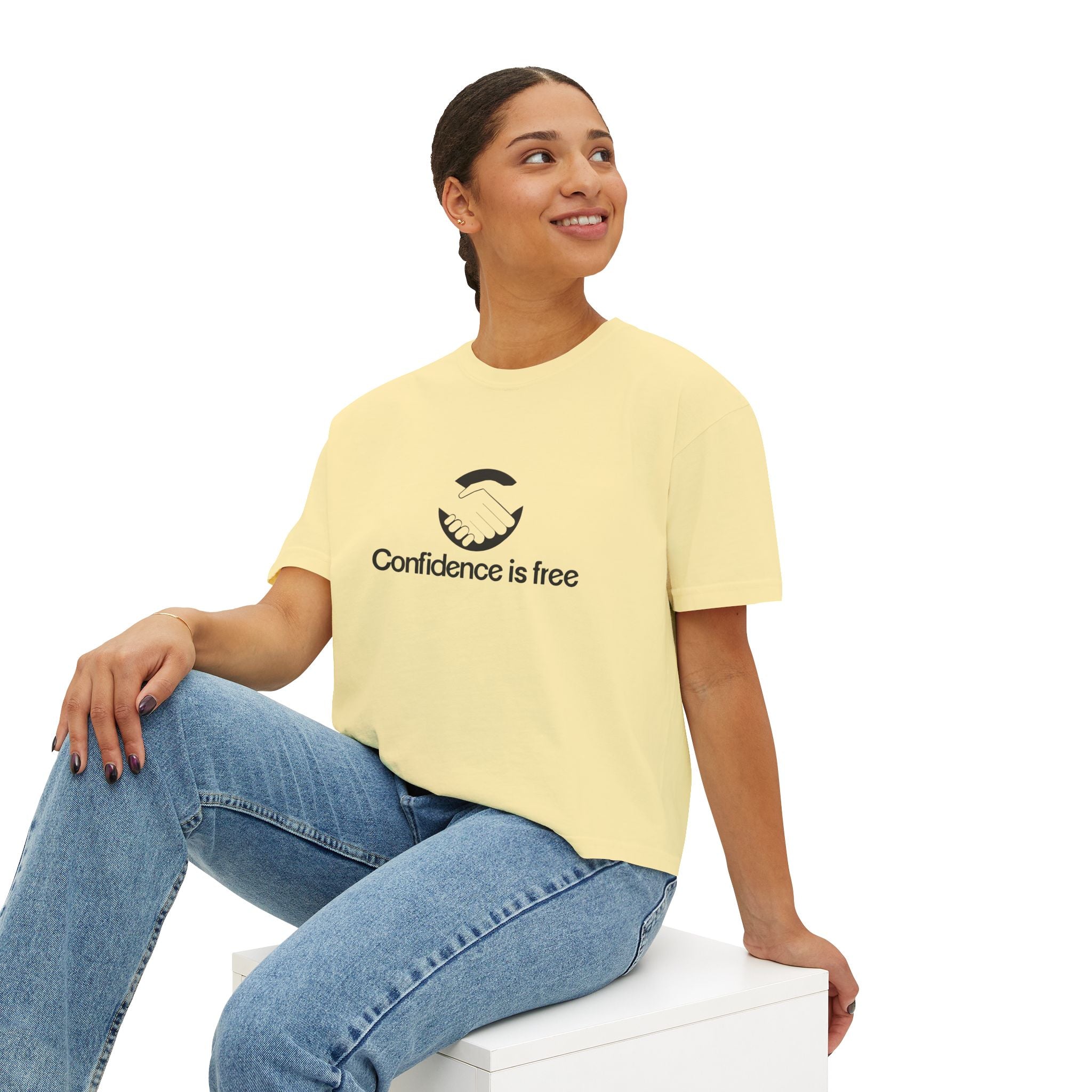 Confidence is free - Women's Boxy Tee V20