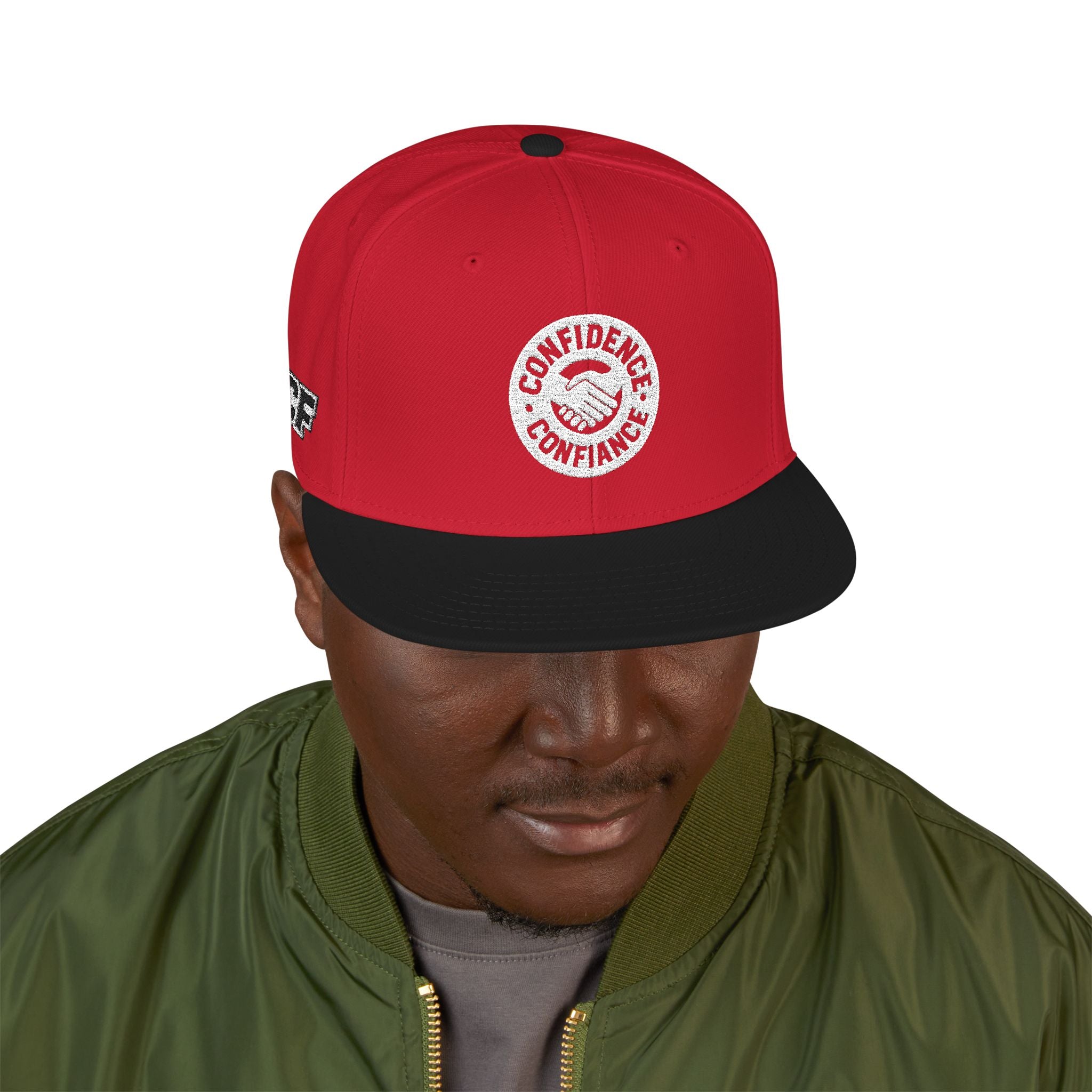 Confidence is Free – Snapback | RED x BLACK X4