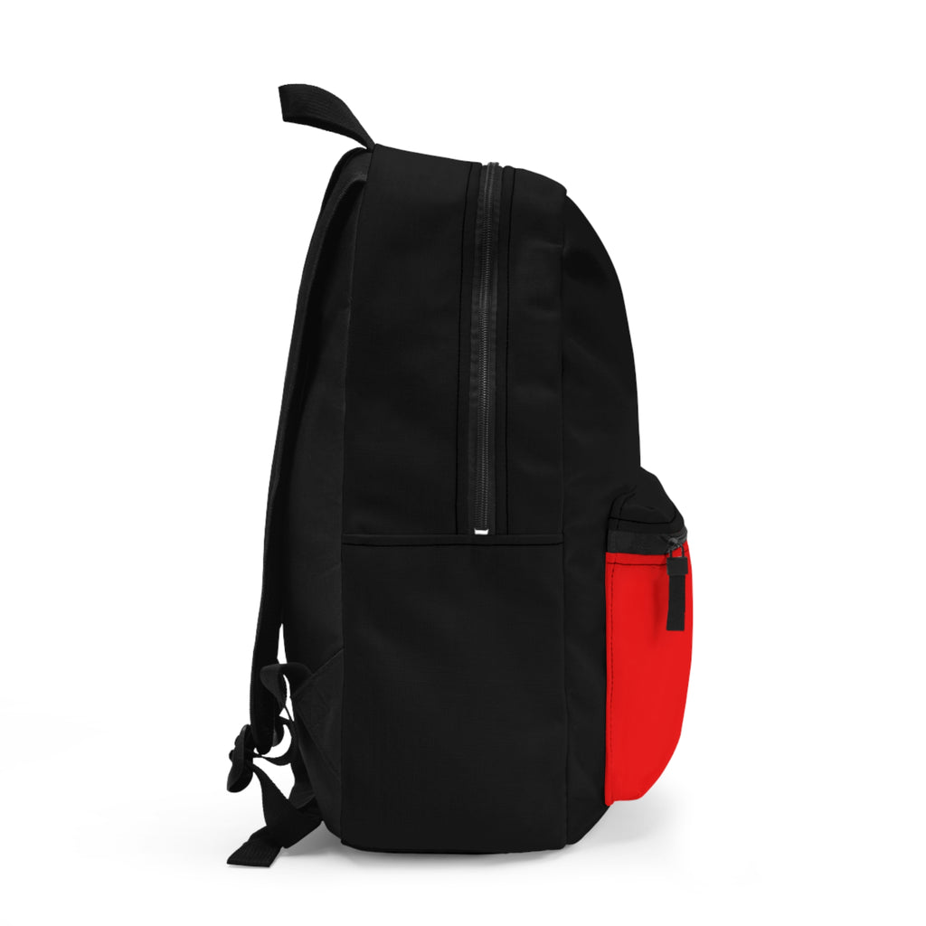 Confidence is Free – Stylish Red Accent Backpack