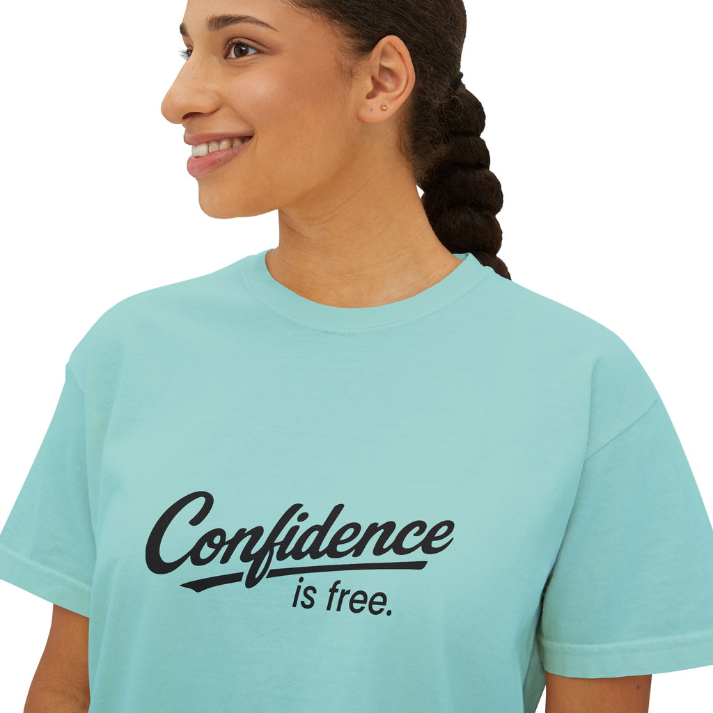 Confidence is free - Women's Boxy Tee V10