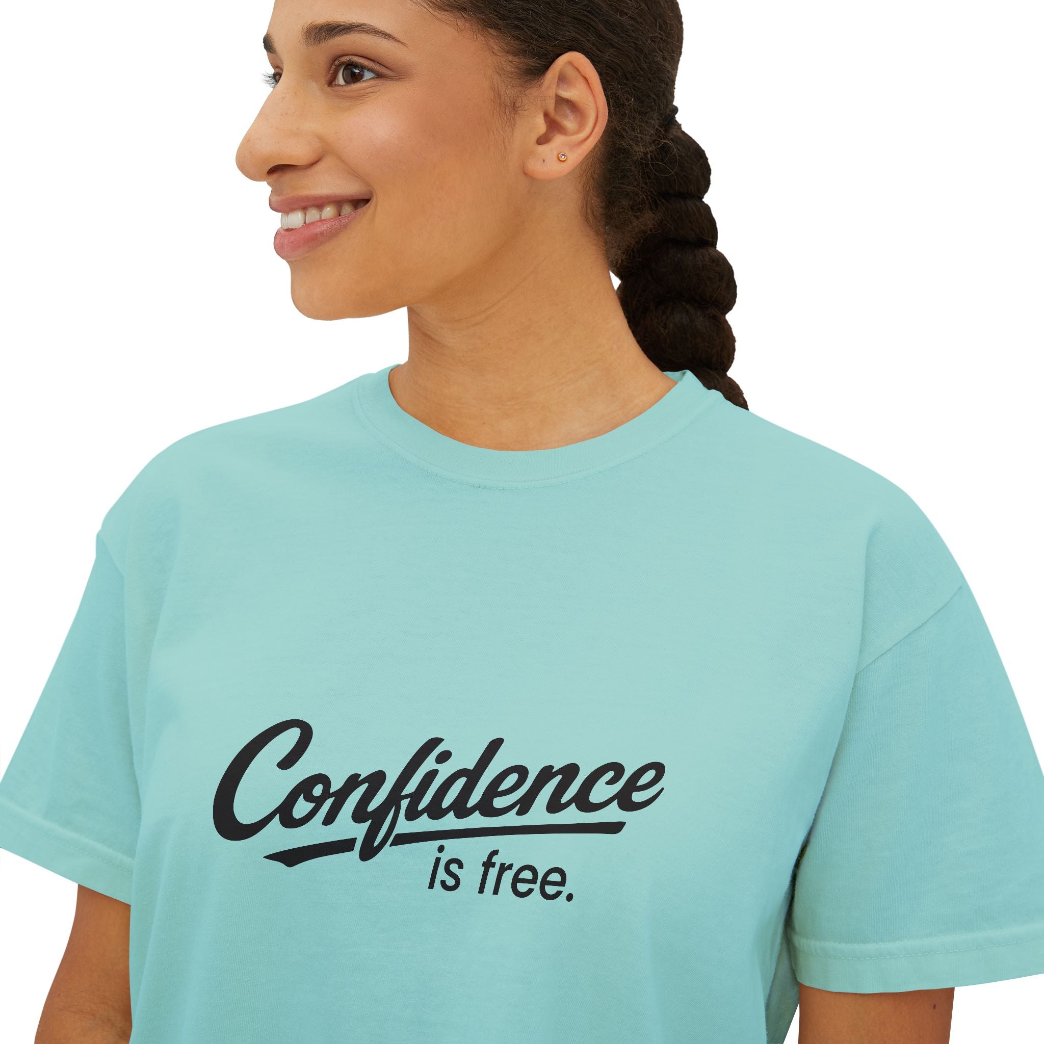 Confidence is free - Women's Boxy Tee V10