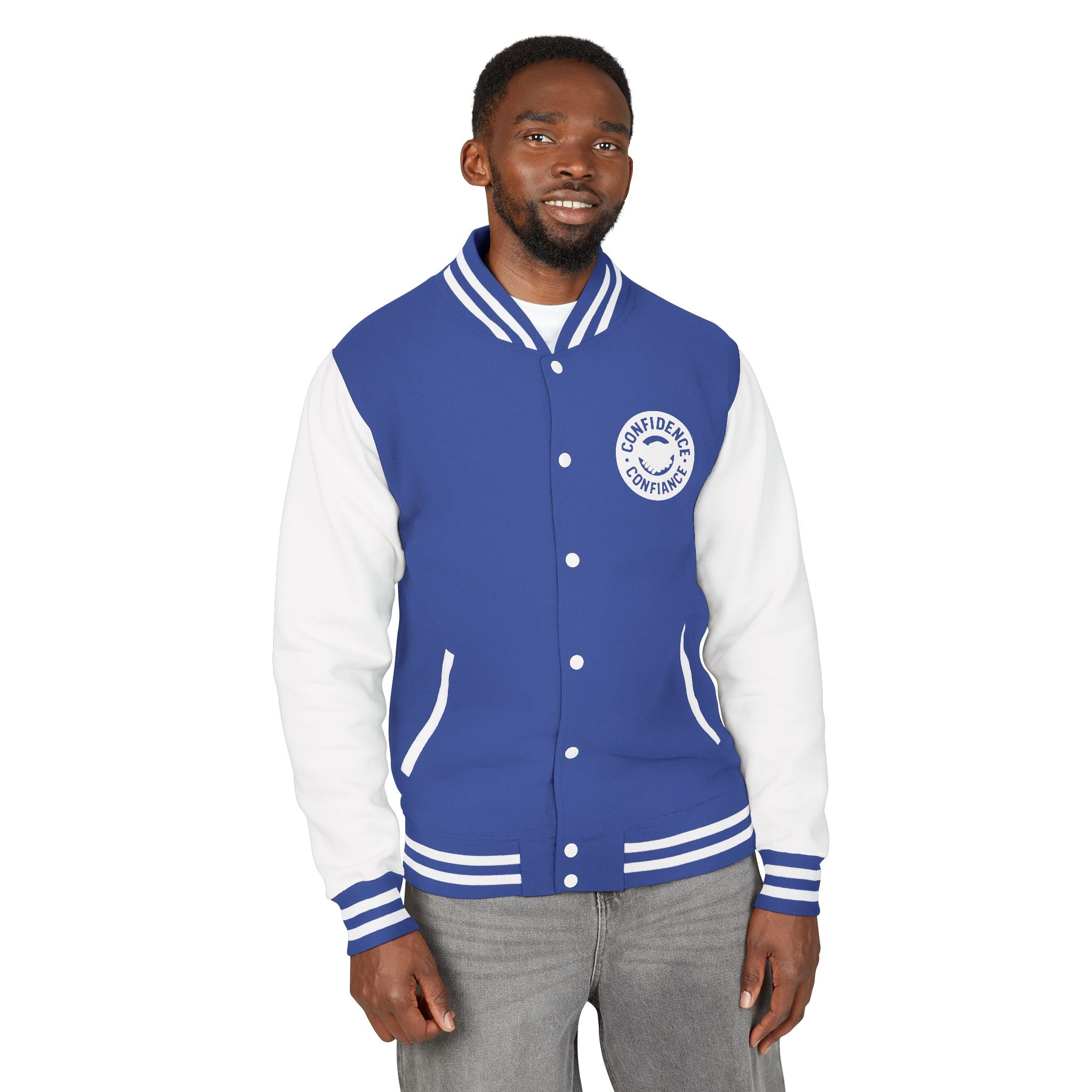 Confidence is Free – Letterman Jacket | Timeless Varsity Style V02