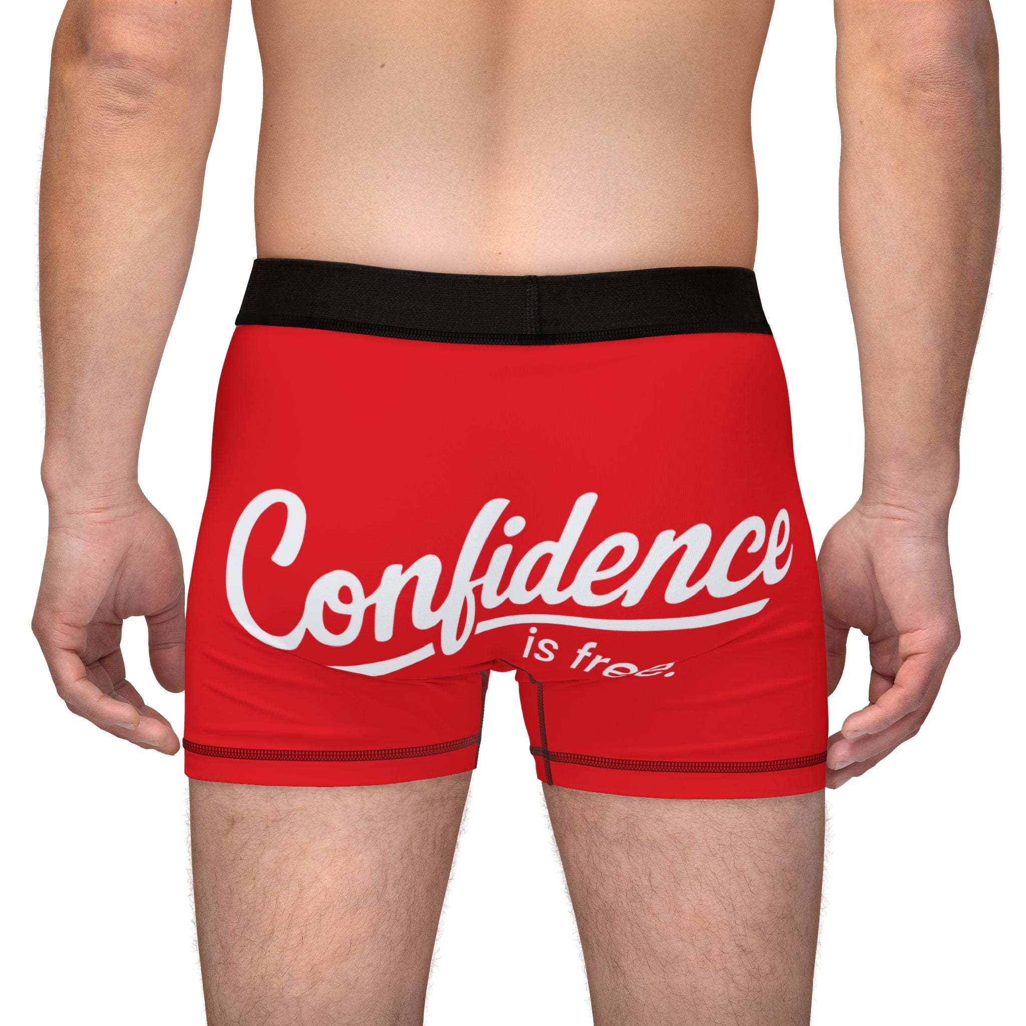 Confidence is Free -  Men's Boxers Red V2