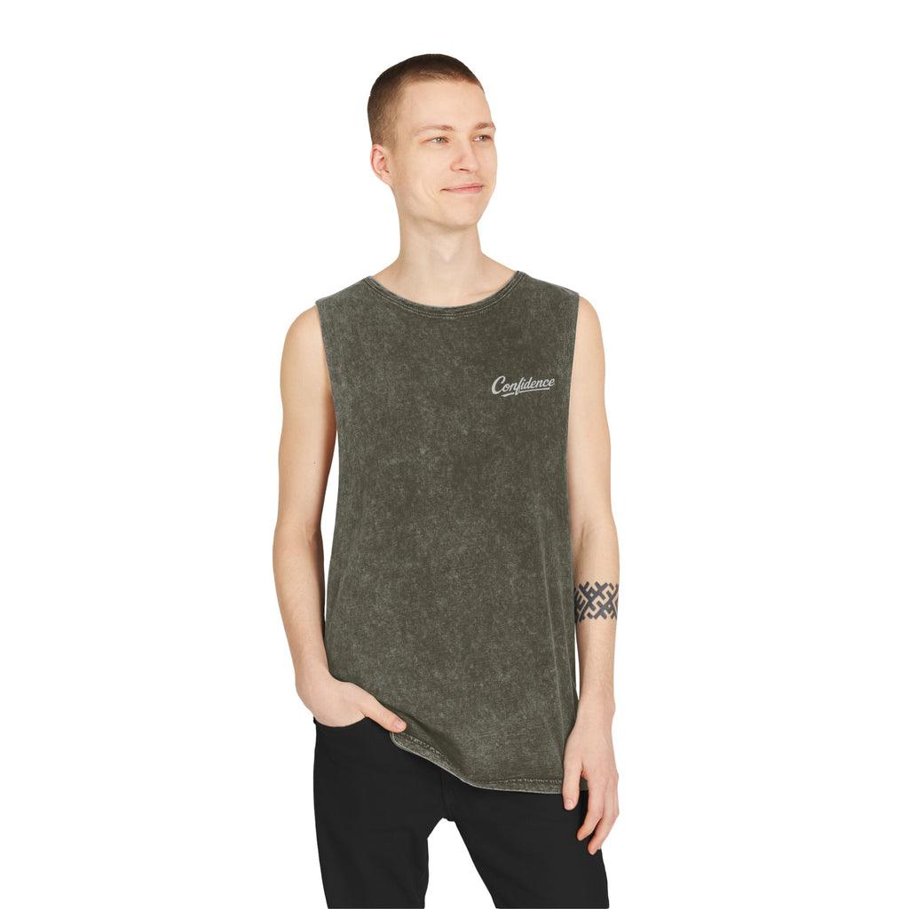 Confidence is Free - Stonewash Tank Top