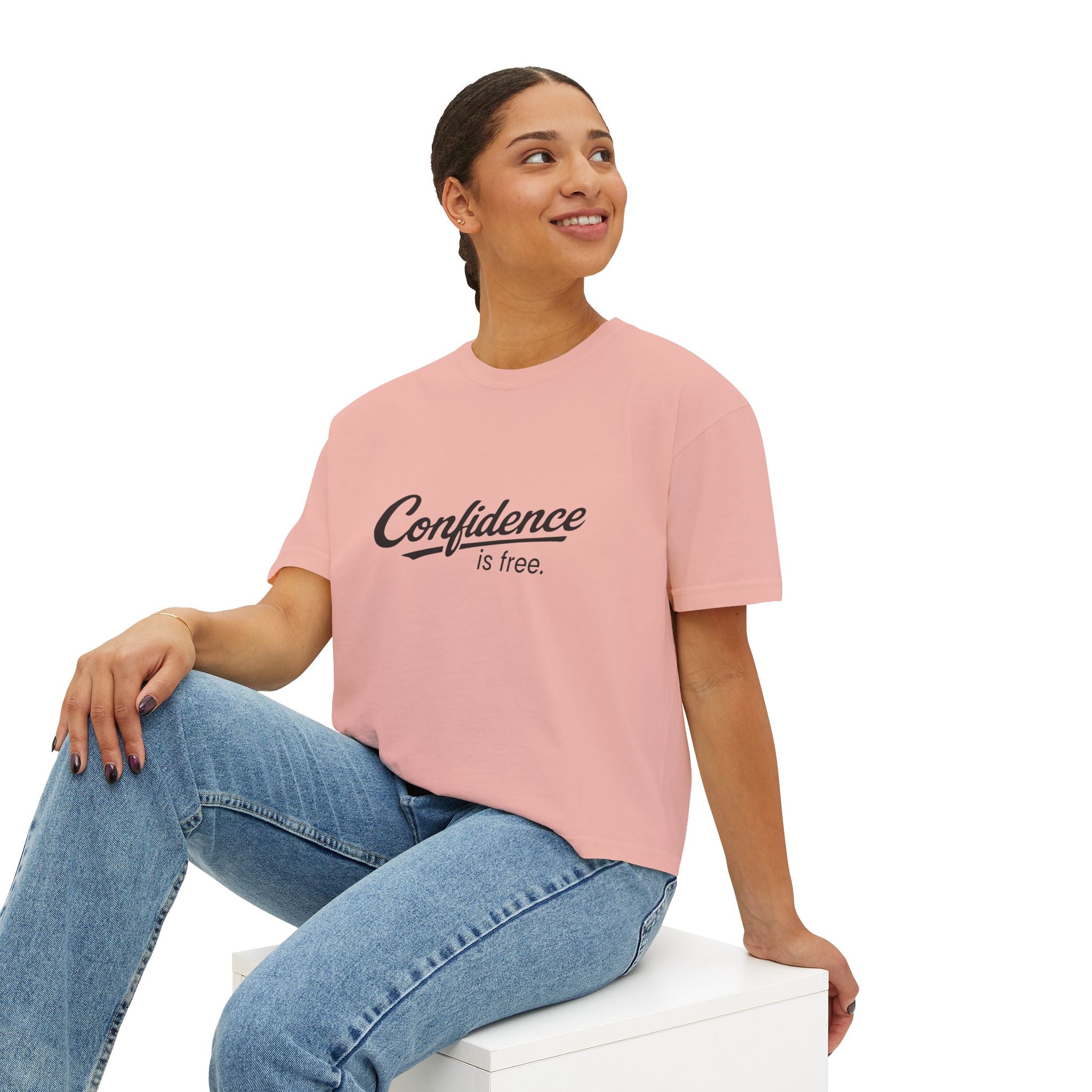 Confidence is free - Women's Boxy Tee V10