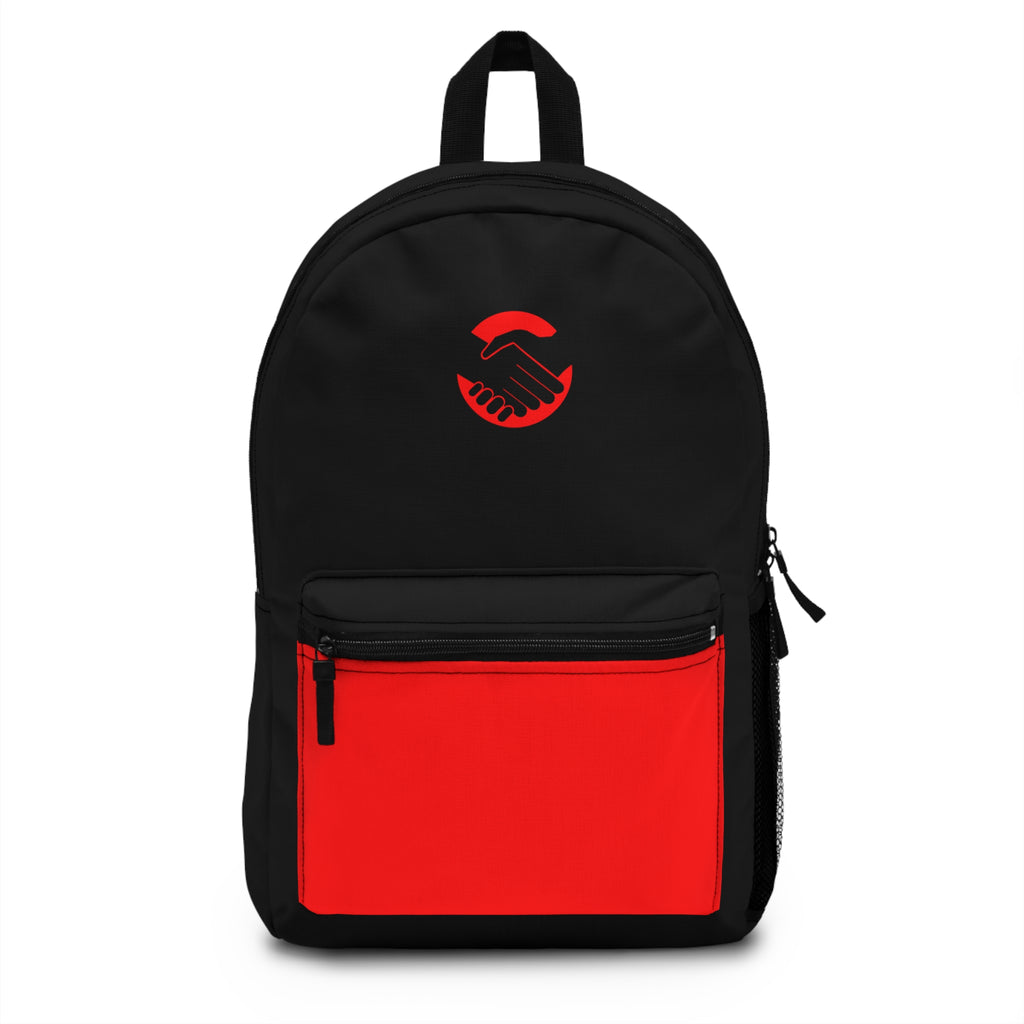 Confidence is Free – Stylish Red Accent Backpack