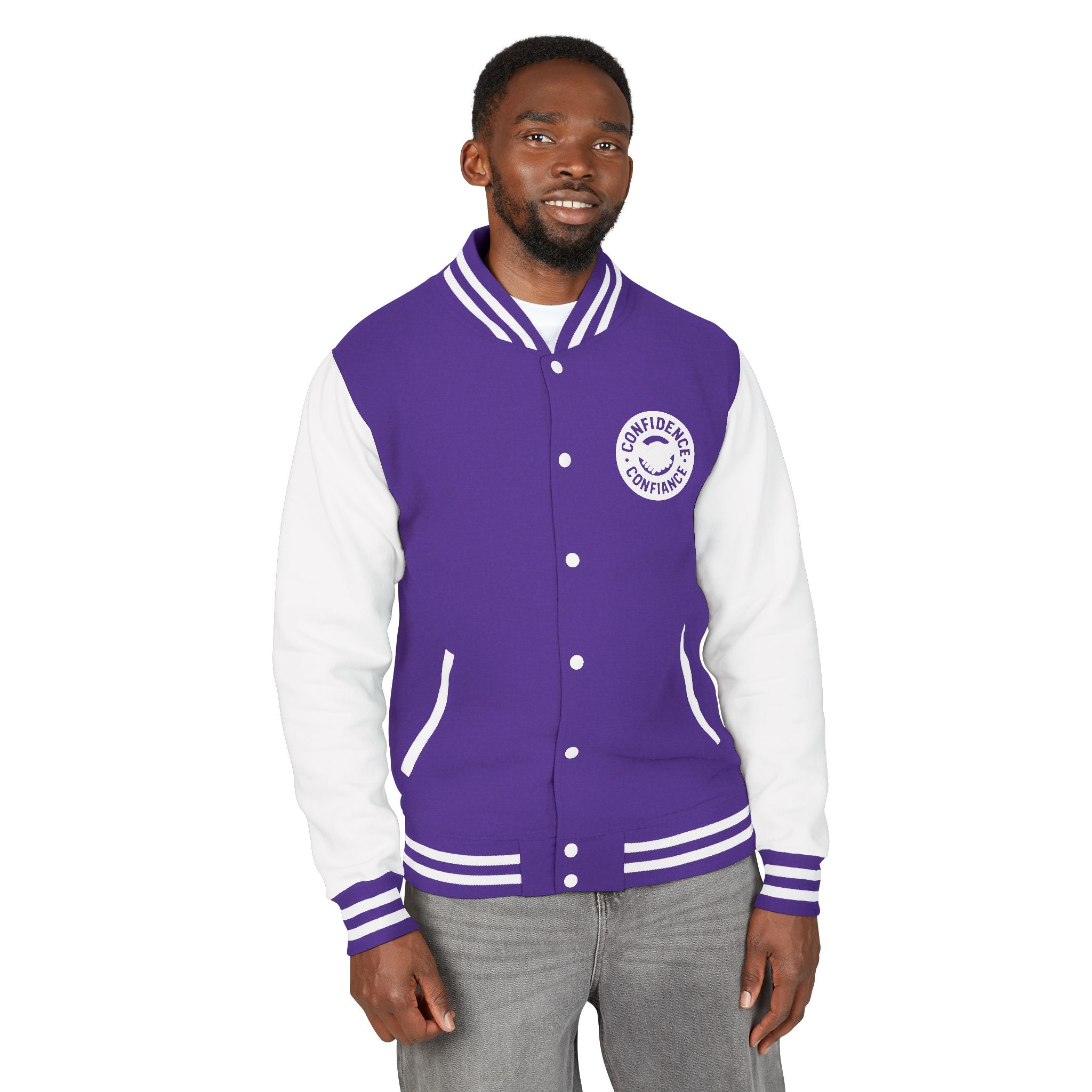 Confidence is Free – Letterman Jacket | Timeless Varsity Style V02