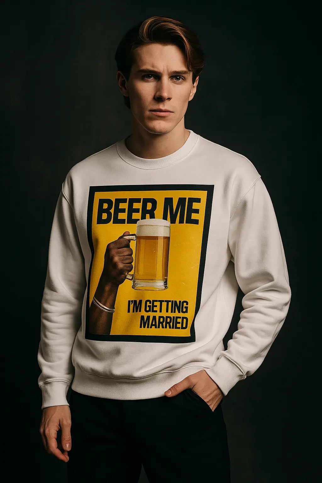 Confidence is free - Beer Me I’m Getting Married T-Shirt x Long sleeve shirt