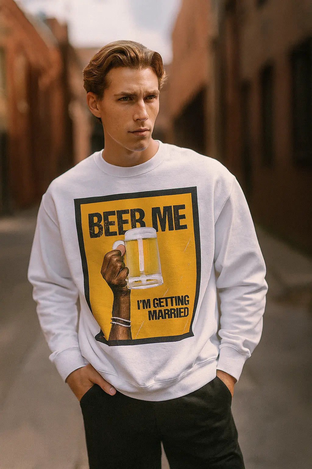 Confidence is free - Beer Me I’m Getting Married T-Shirt x Long sleeve shirt