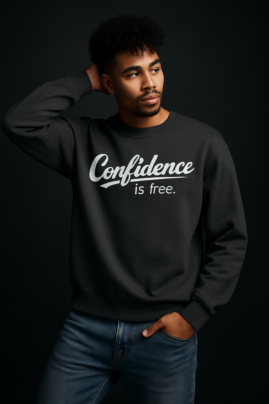 Confidence is Free Sweatshirt | Crewneck Pullover