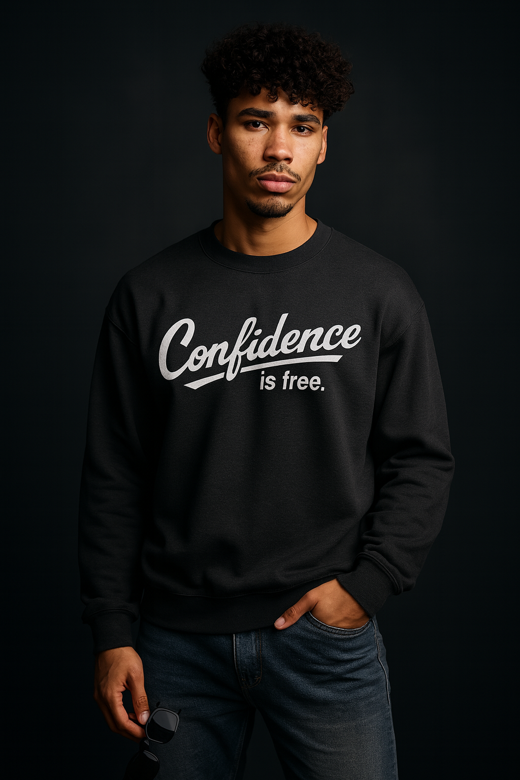 Confidence is Free Sweatshirt | Crewneck Pullover