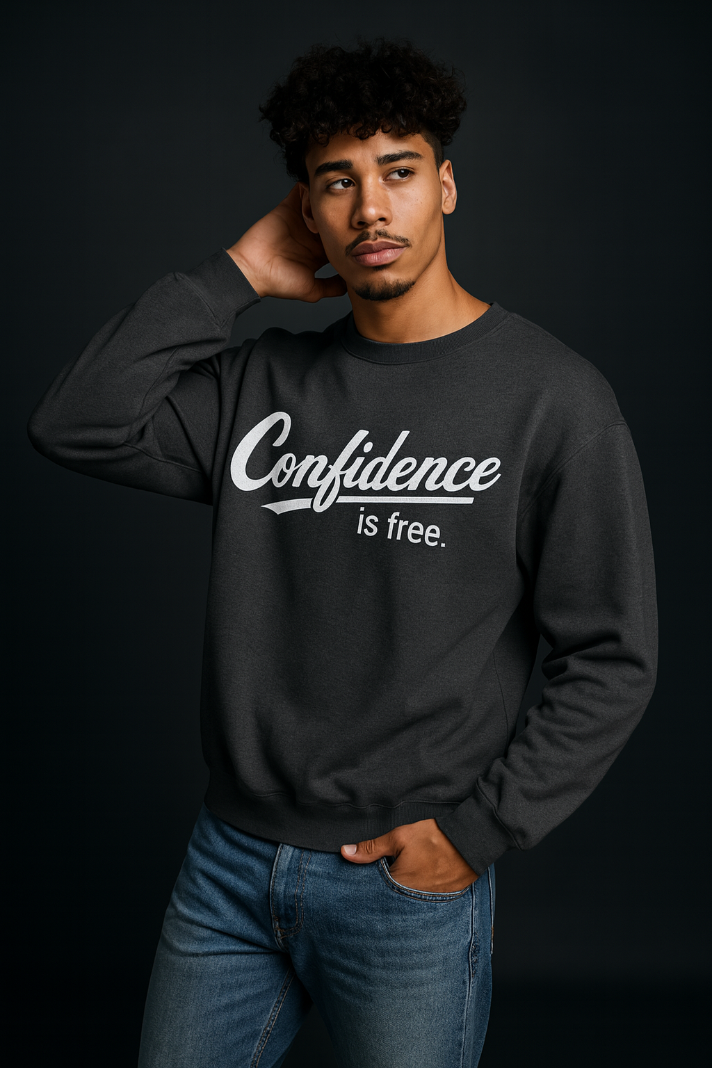 Confidence is Free Sweatshirt | Crewneck Pullover