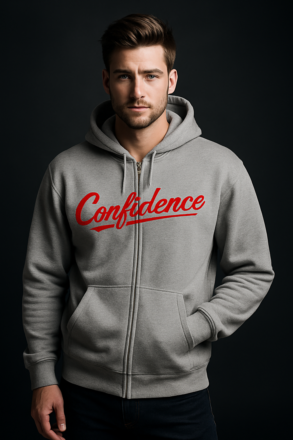 Confidence Zip-Up Hoodie | V7