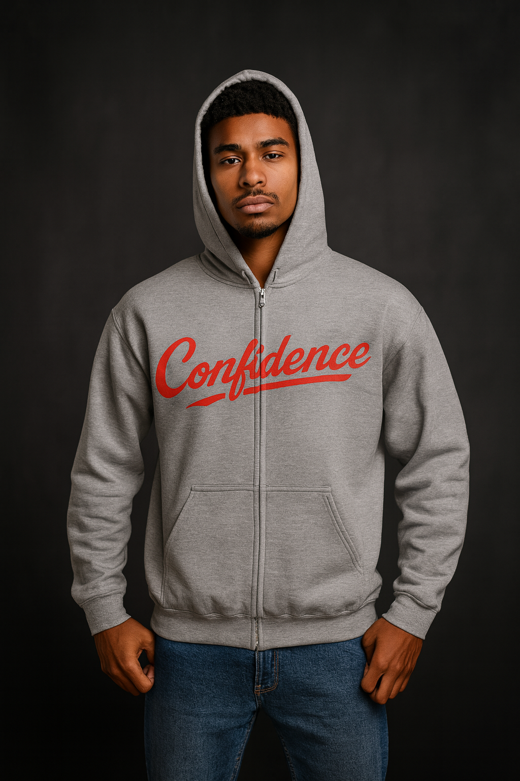 Confidence Zip-Up Hoodie | V7