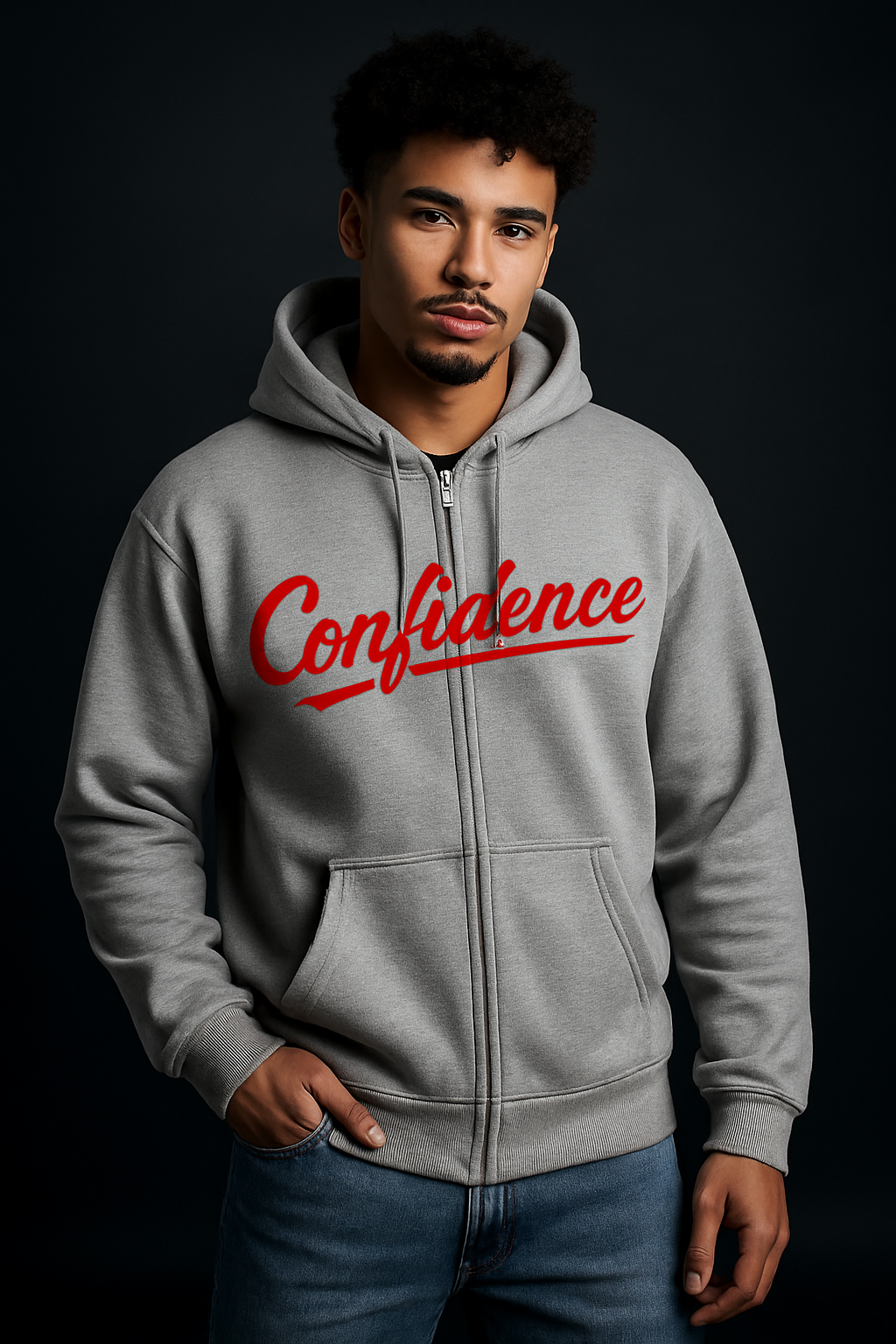 Confidence Zip-Up Hoodie | V7