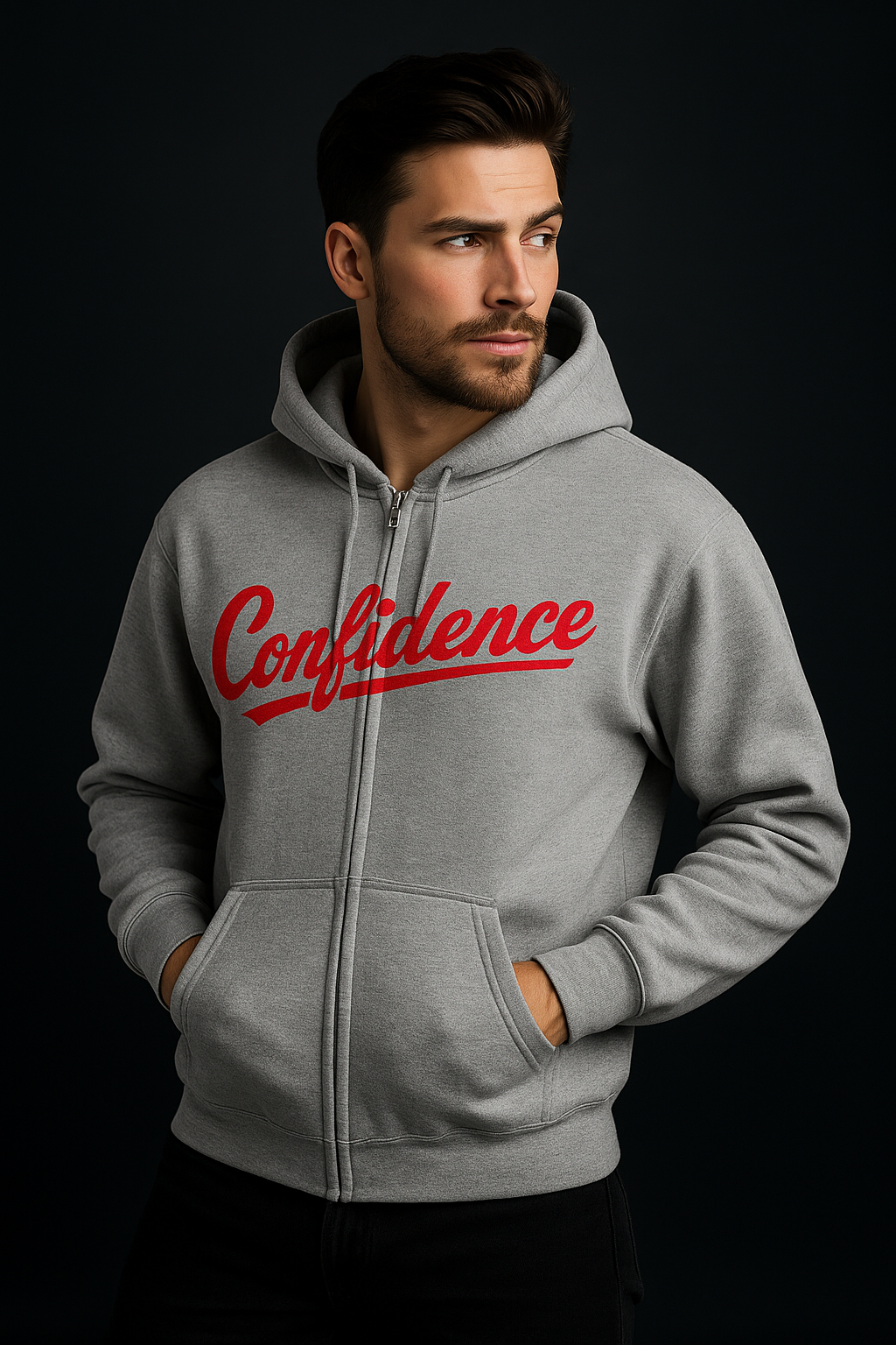 Confidence Zip-Up Hoodie | V7