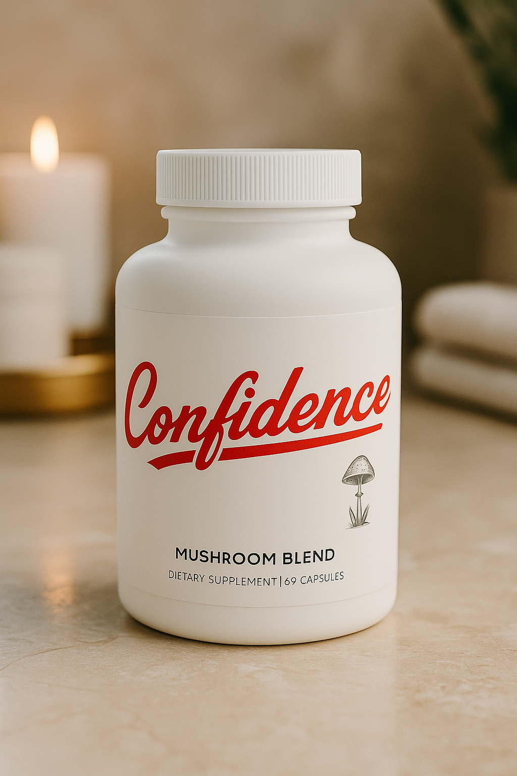 Confidence is free - Mushroom Blend Supplement (60 Capsules)