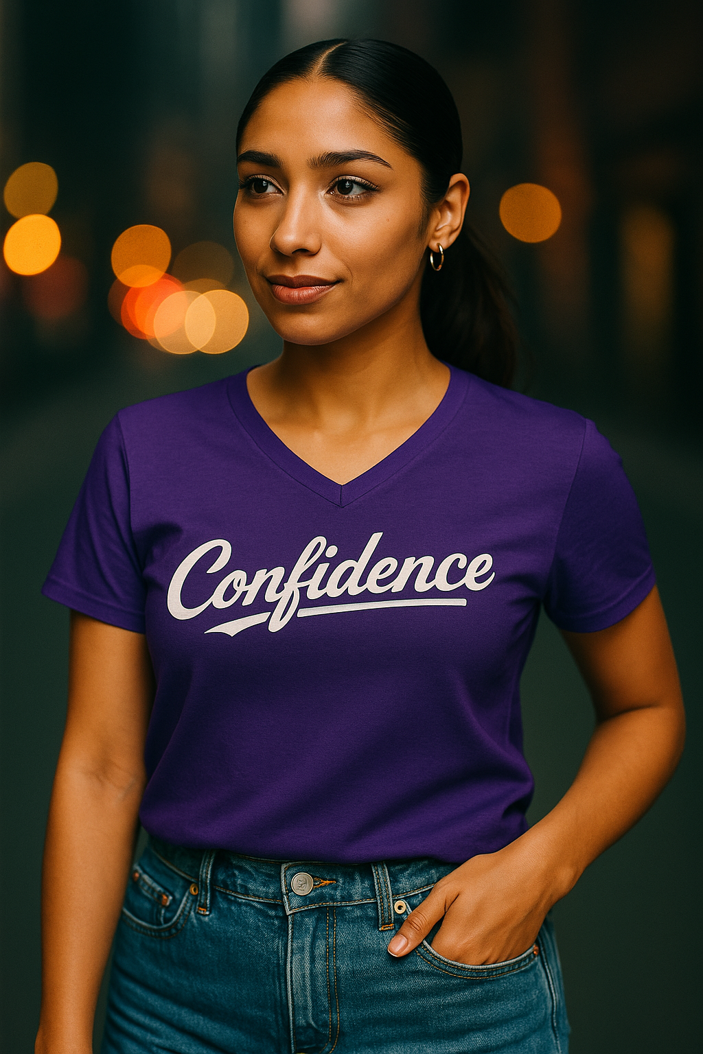 Confidence -  V-Neck Tee
