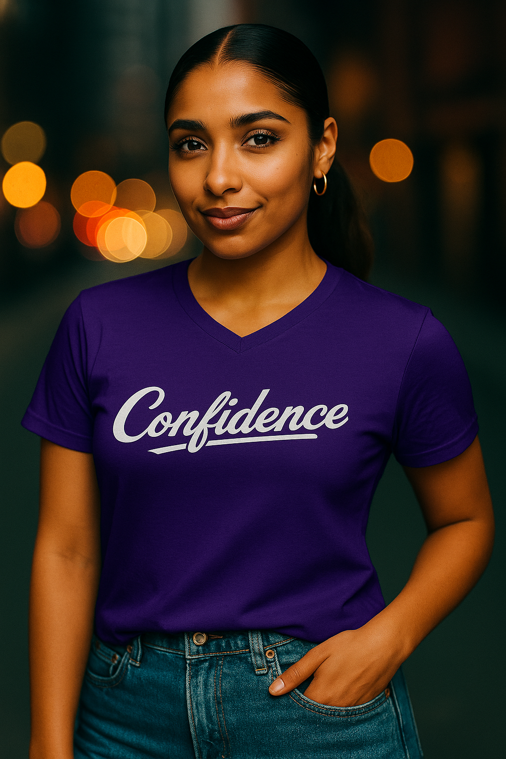 Confidence -  V-Neck Tee