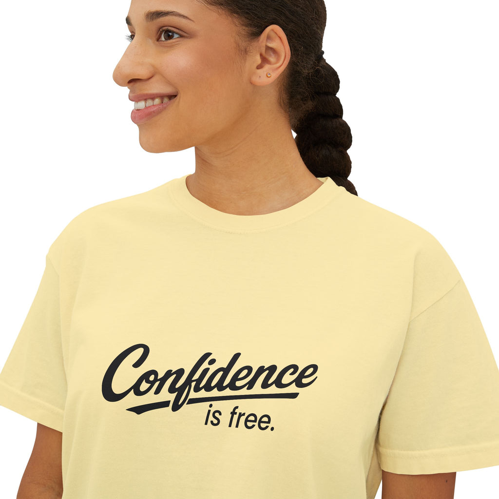 Confidence is free - Women's Boxy Tee V10