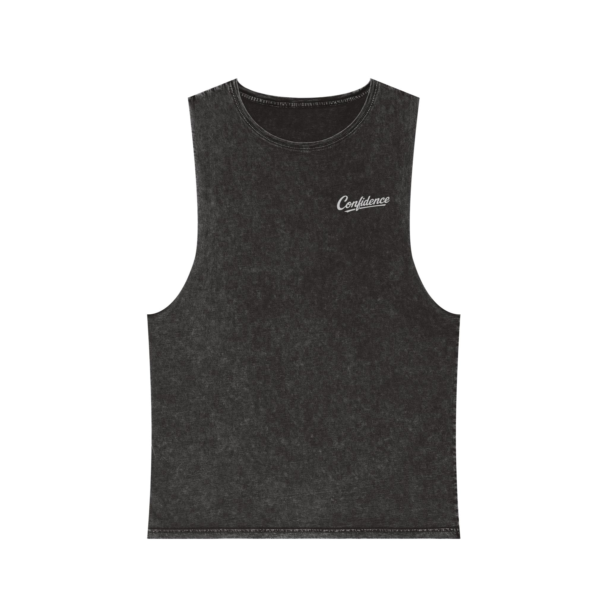 Confidence is Free - Stonewash Tank Top
