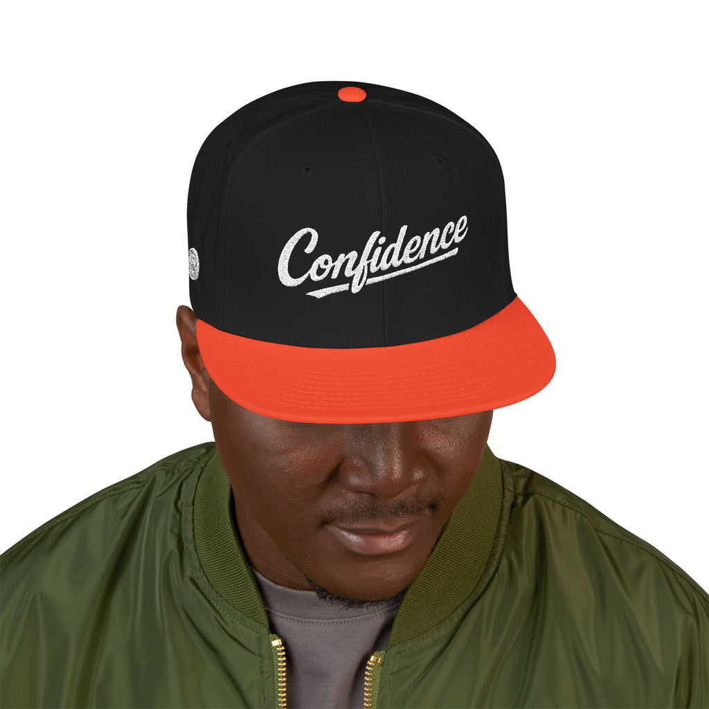 Confidence is Free – Snapback | ORANGE x BLCK  X4