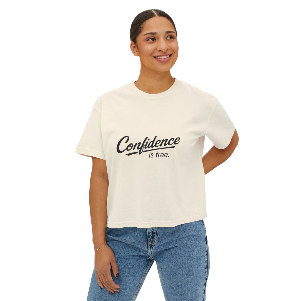 Confidence is free - Women's Boxy Tee V10