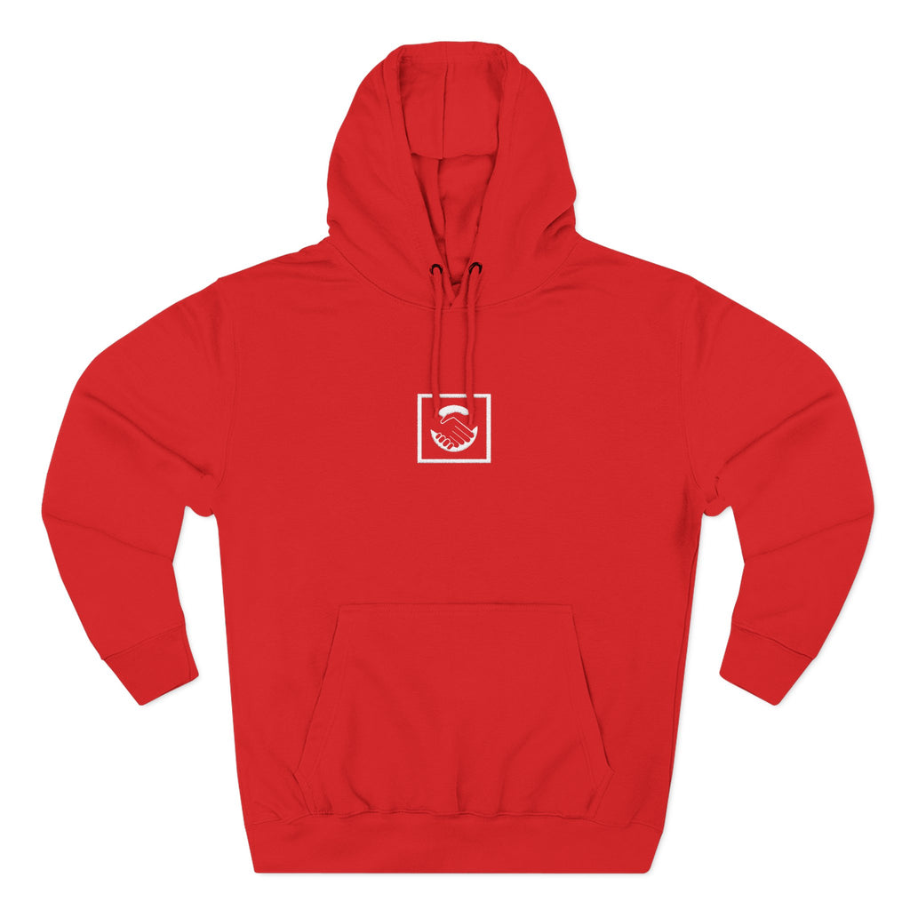 Confidence is Free - Three-Panel Hoodie Red x3
