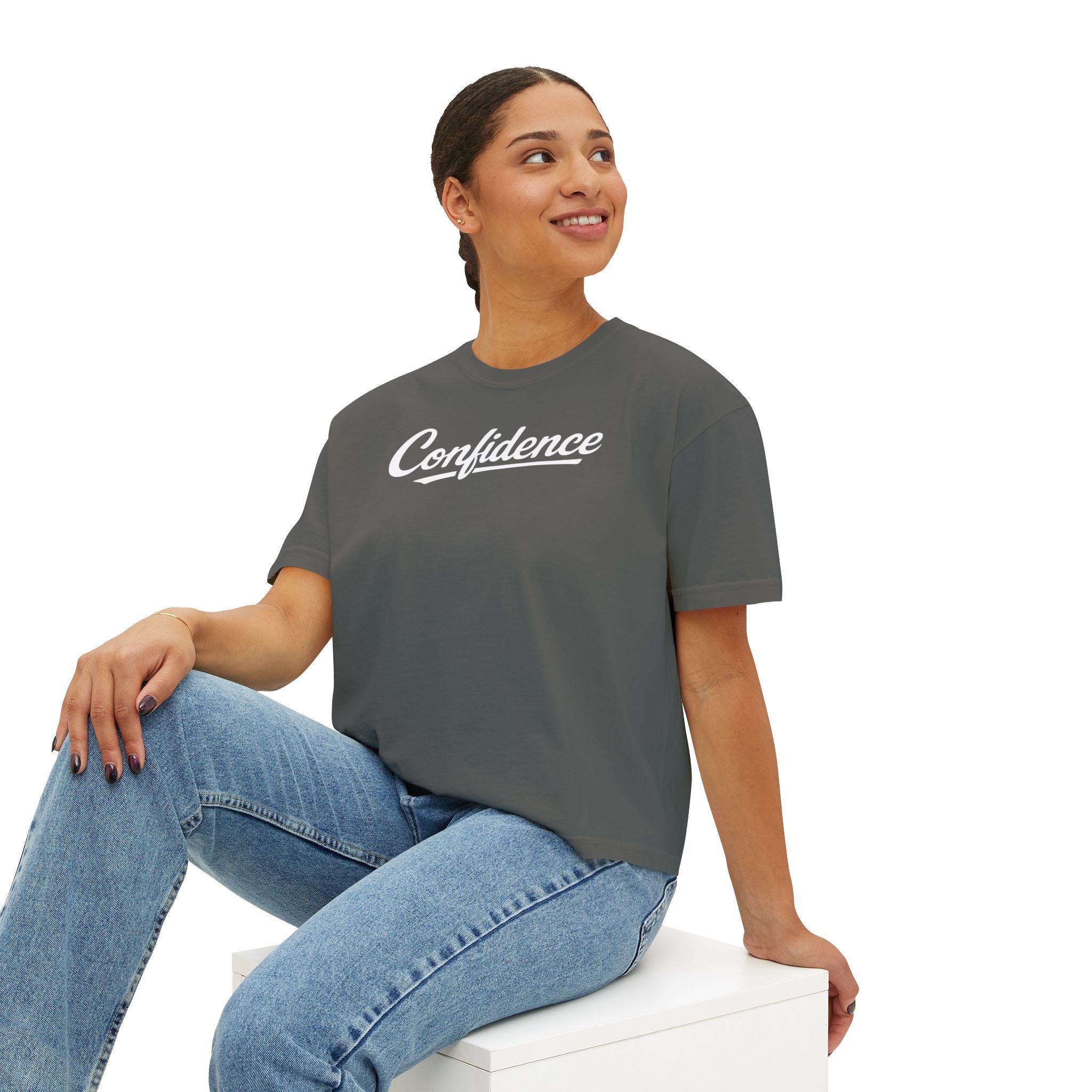 Confidence is free - Women's Boxy Tee V1