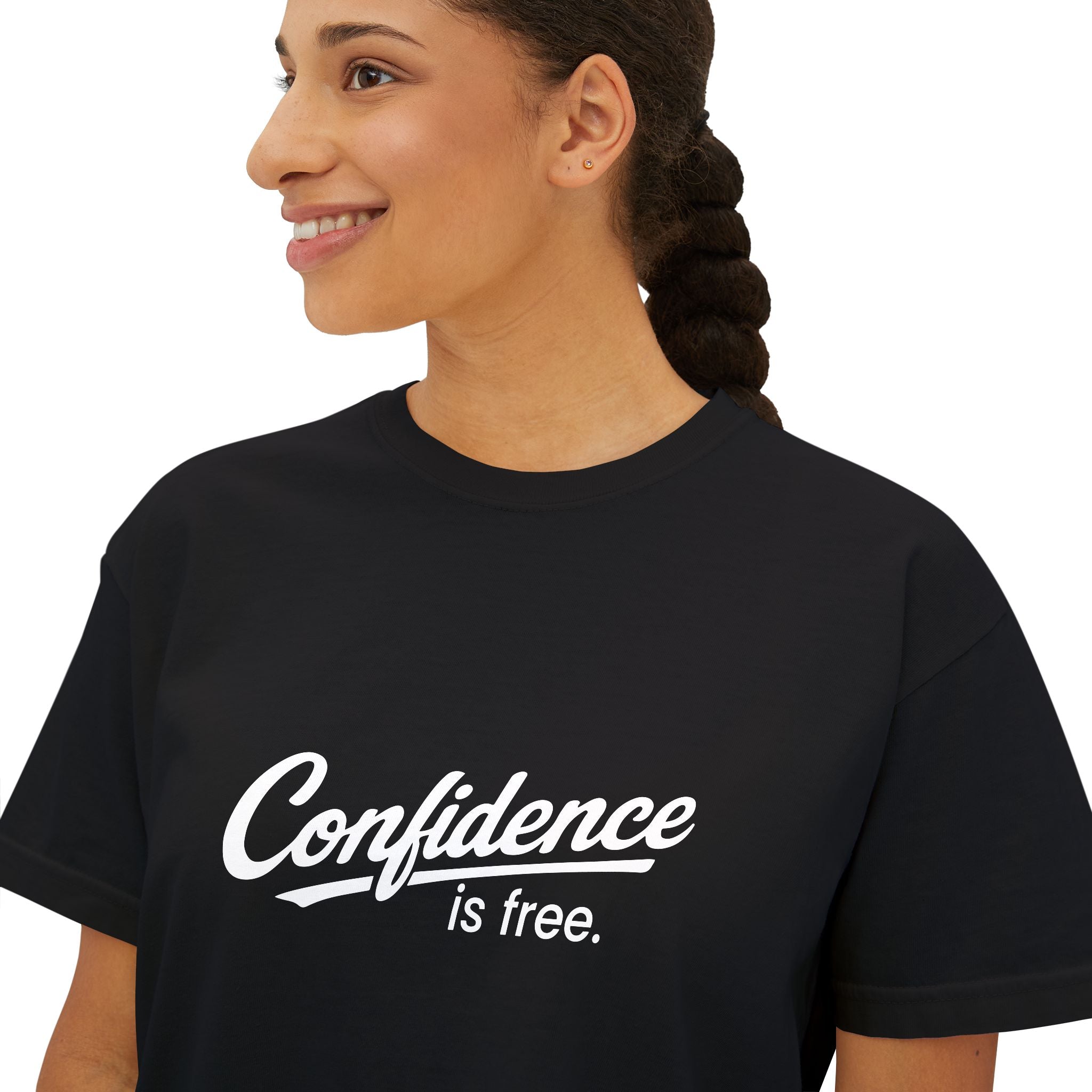 Confidence is free - Women's Boxy Tee V10