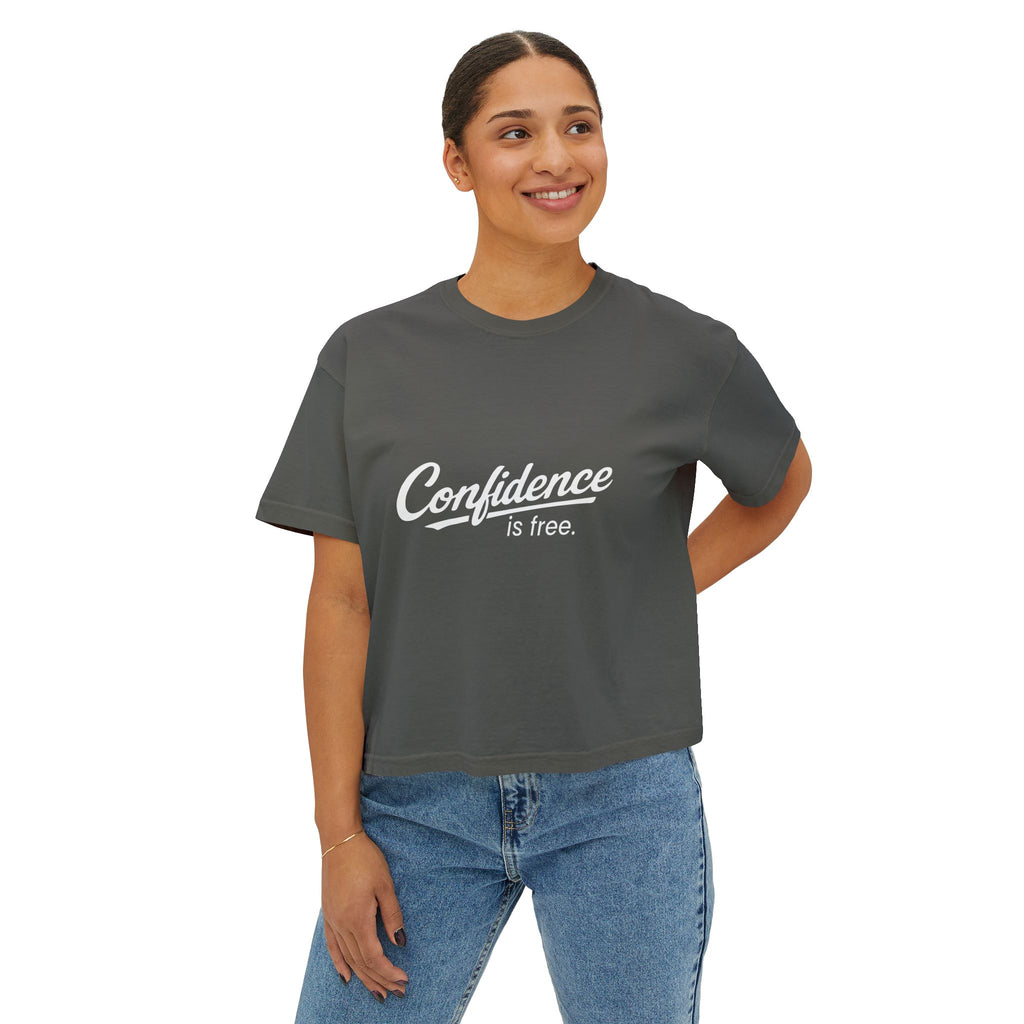 Confidence is free - Women's Boxy Tee V10