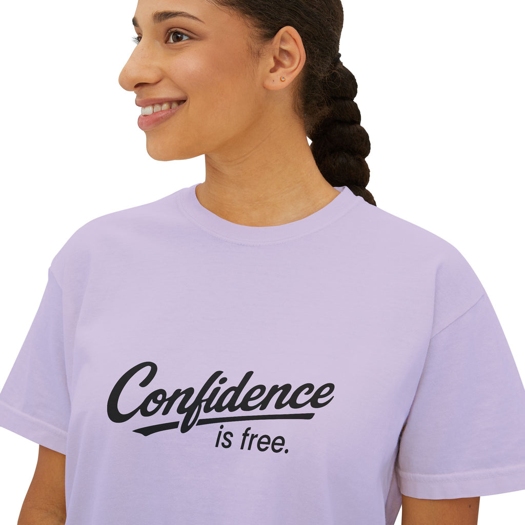 Confidence is free - Women's Boxy Tee V10