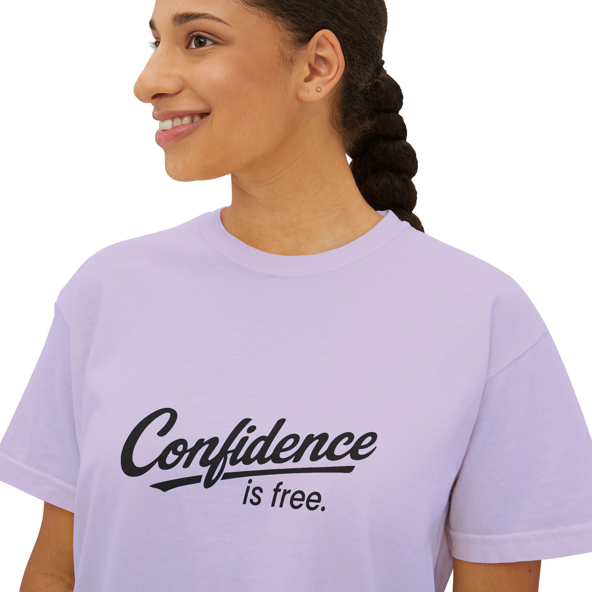 Confidence is free - Women's Boxy Tee V10
