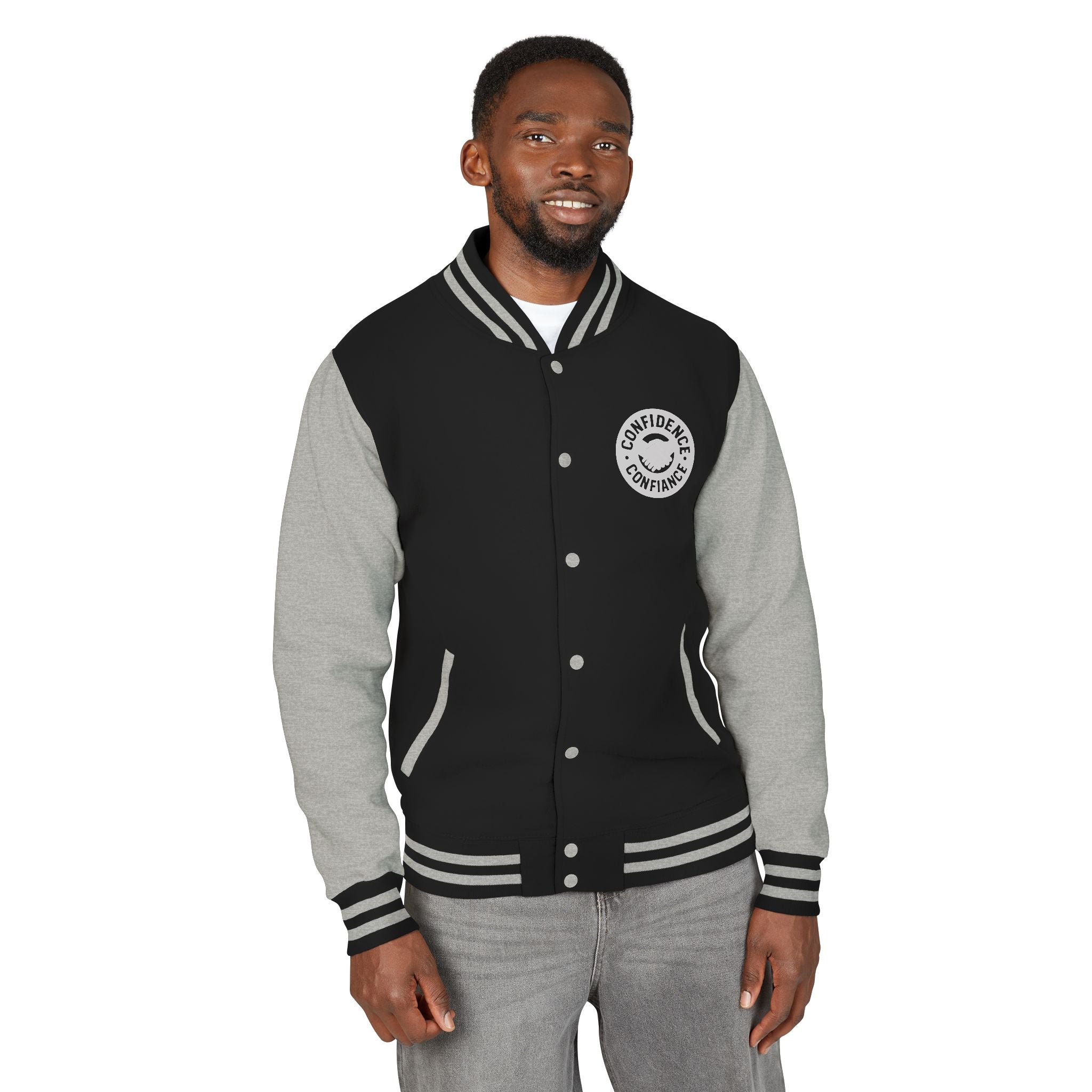 Confidence is Free – Letterman Jacket | Timeless Varsity Style V02