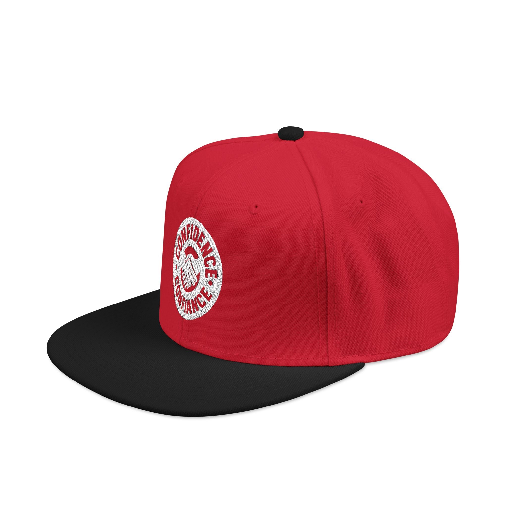 Confidence is Free – Snapback | RED x BLACK X4