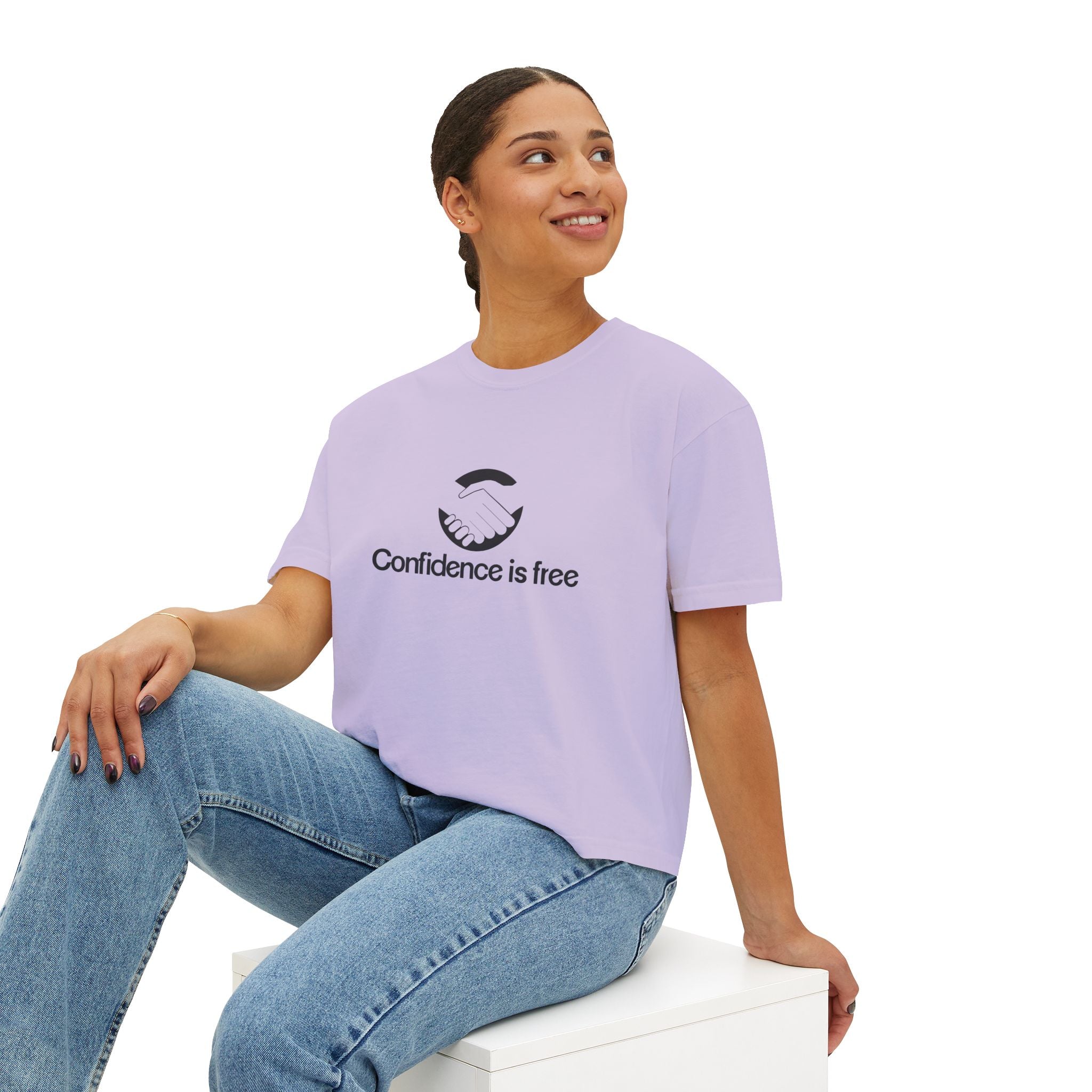 Confidence is free - Women's Boxy Tee V20