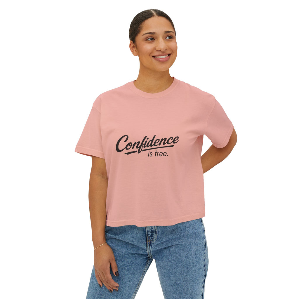 Confidence is free - Women's Boxy Tee V10