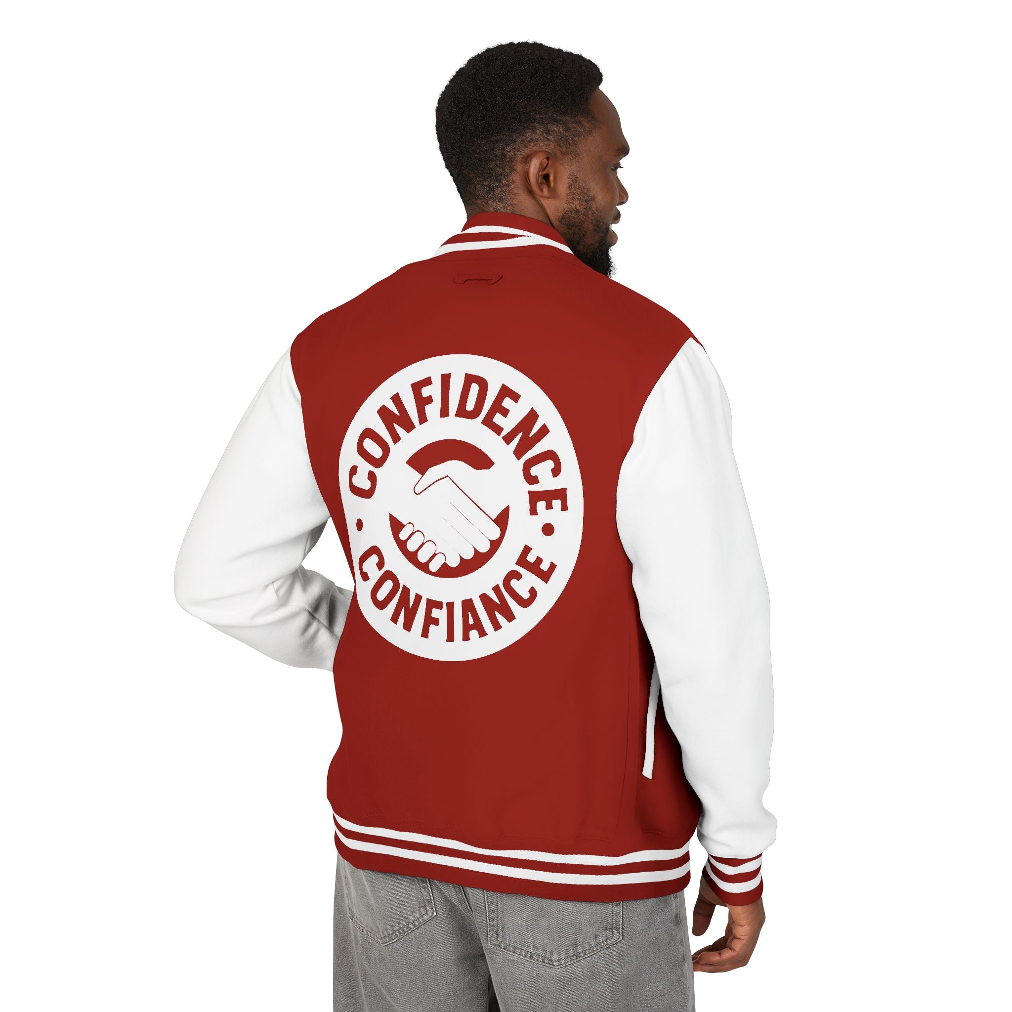 Confidence is Free – Letterman Jacket | Timeless Varsity Style V02