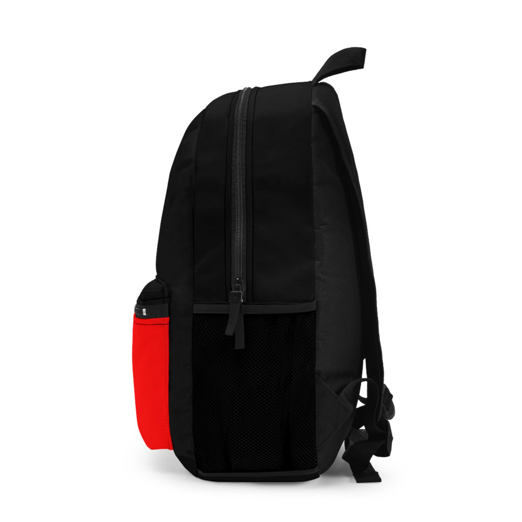 Confidence is Free – Stylish Red Accent Backpack