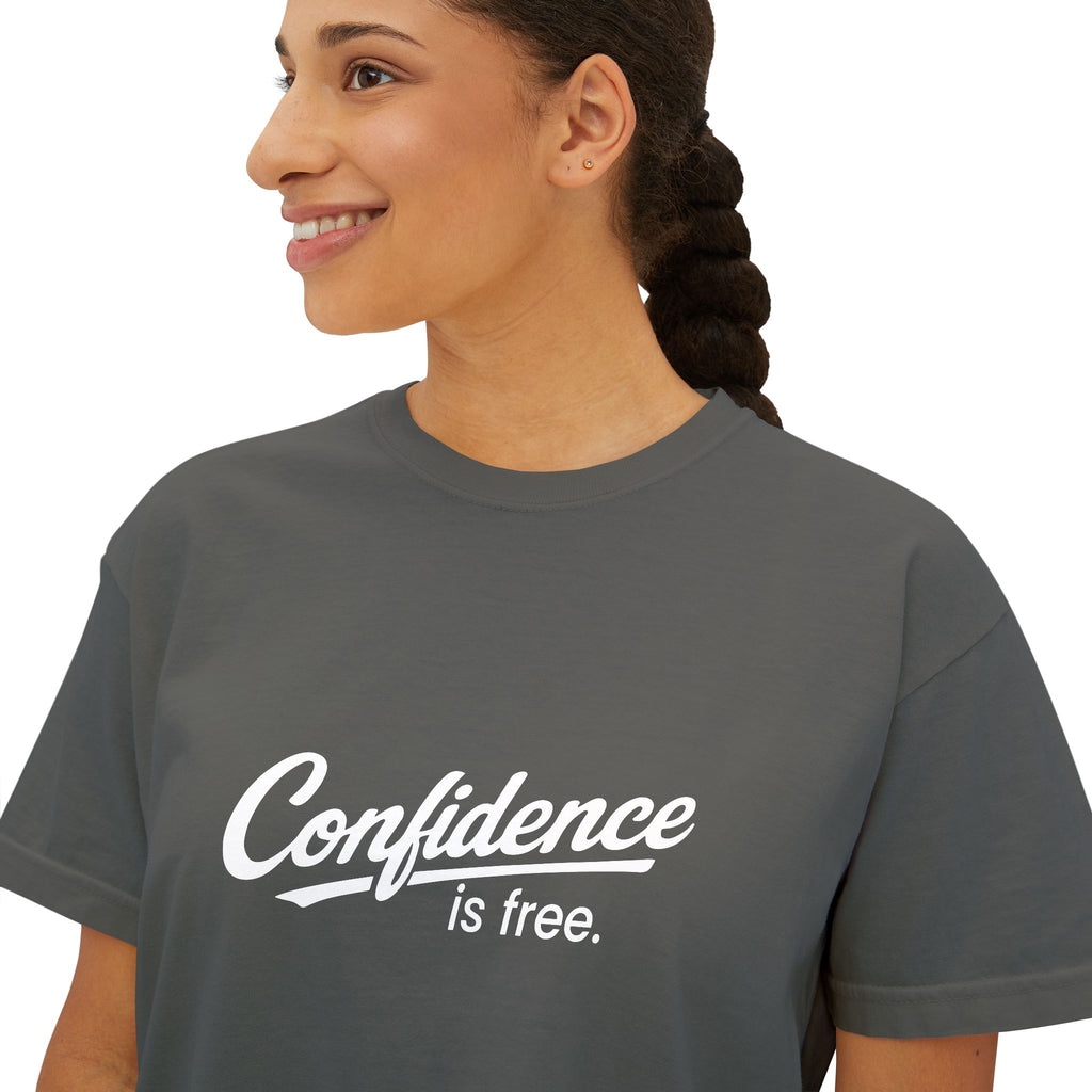 Confidence is free - Women's Boxy Tee V10